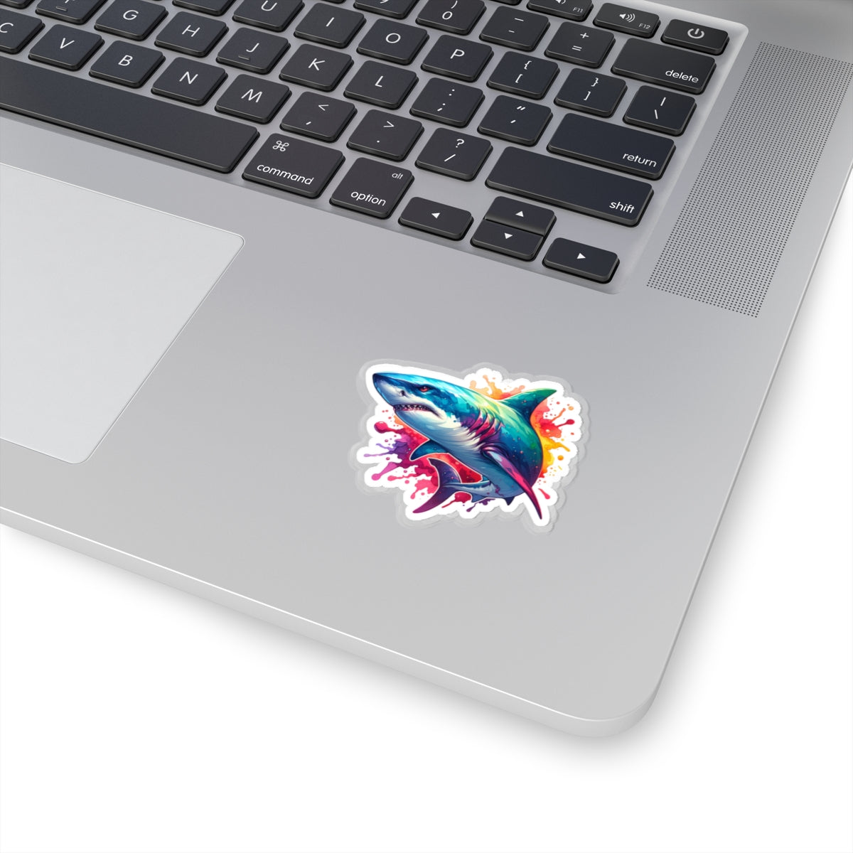 Colorful Great White Shark Sticker