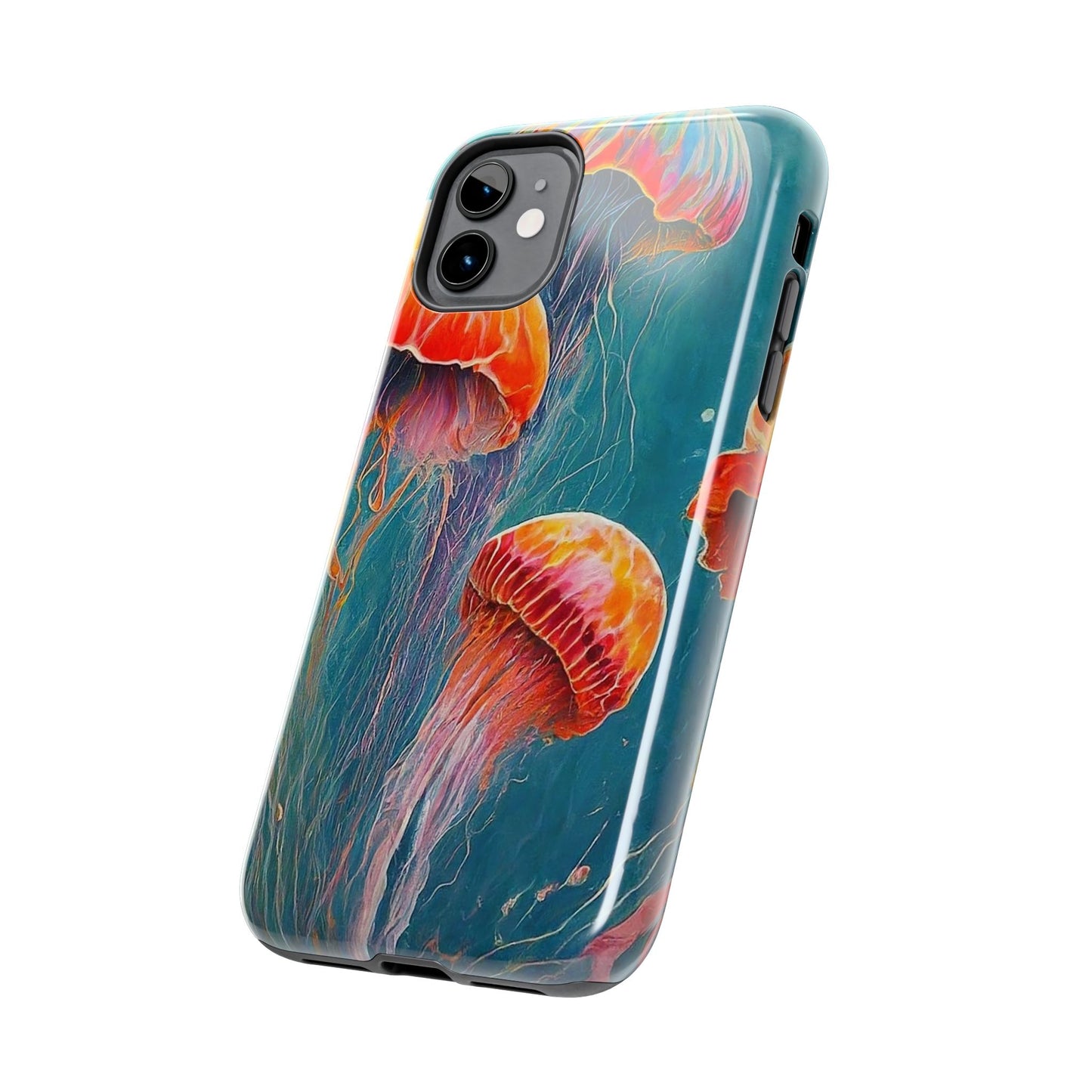 Multi Jellyfish iPhone 11 Tough Phone Case