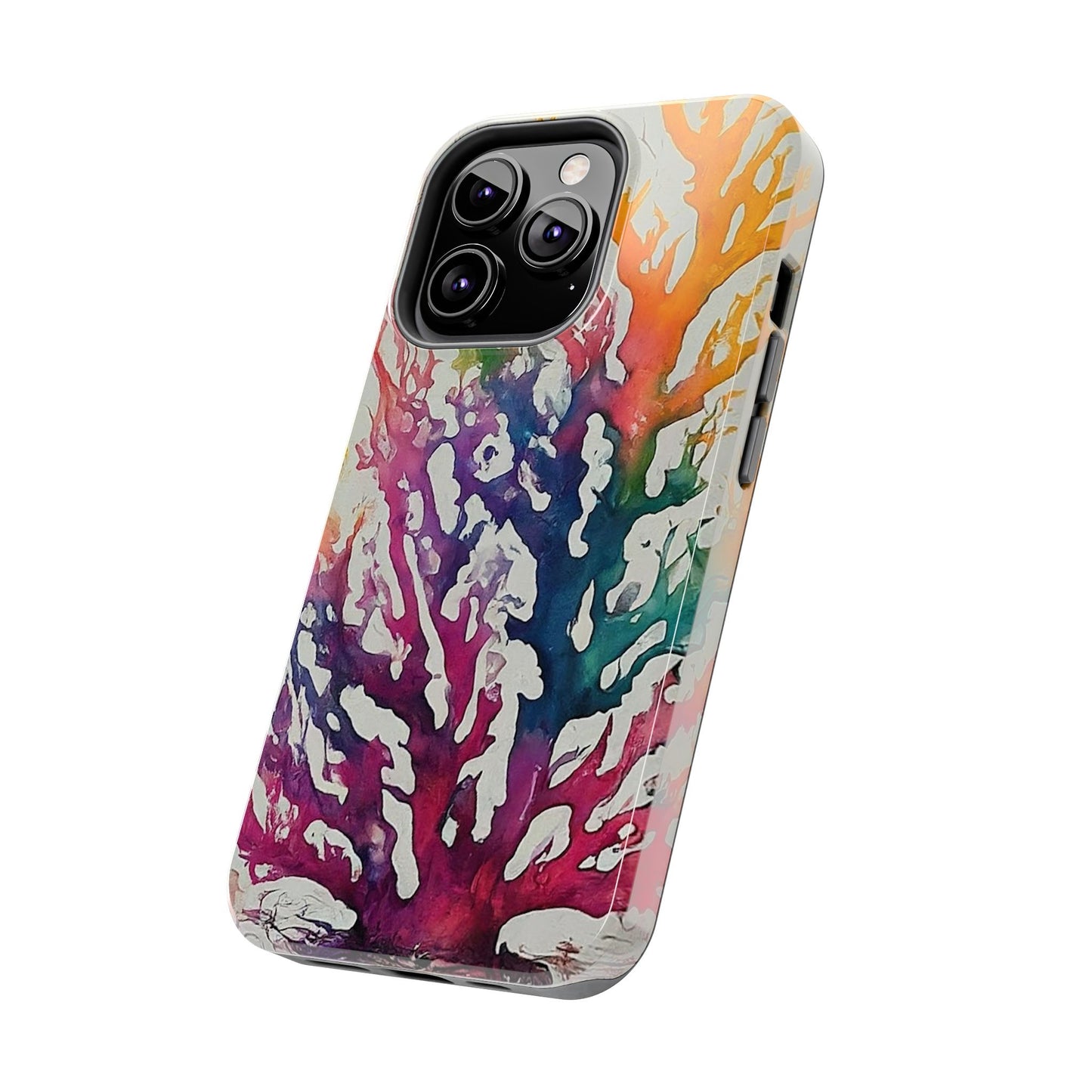 Water color Coral iPhone 13 Tough Phone Case