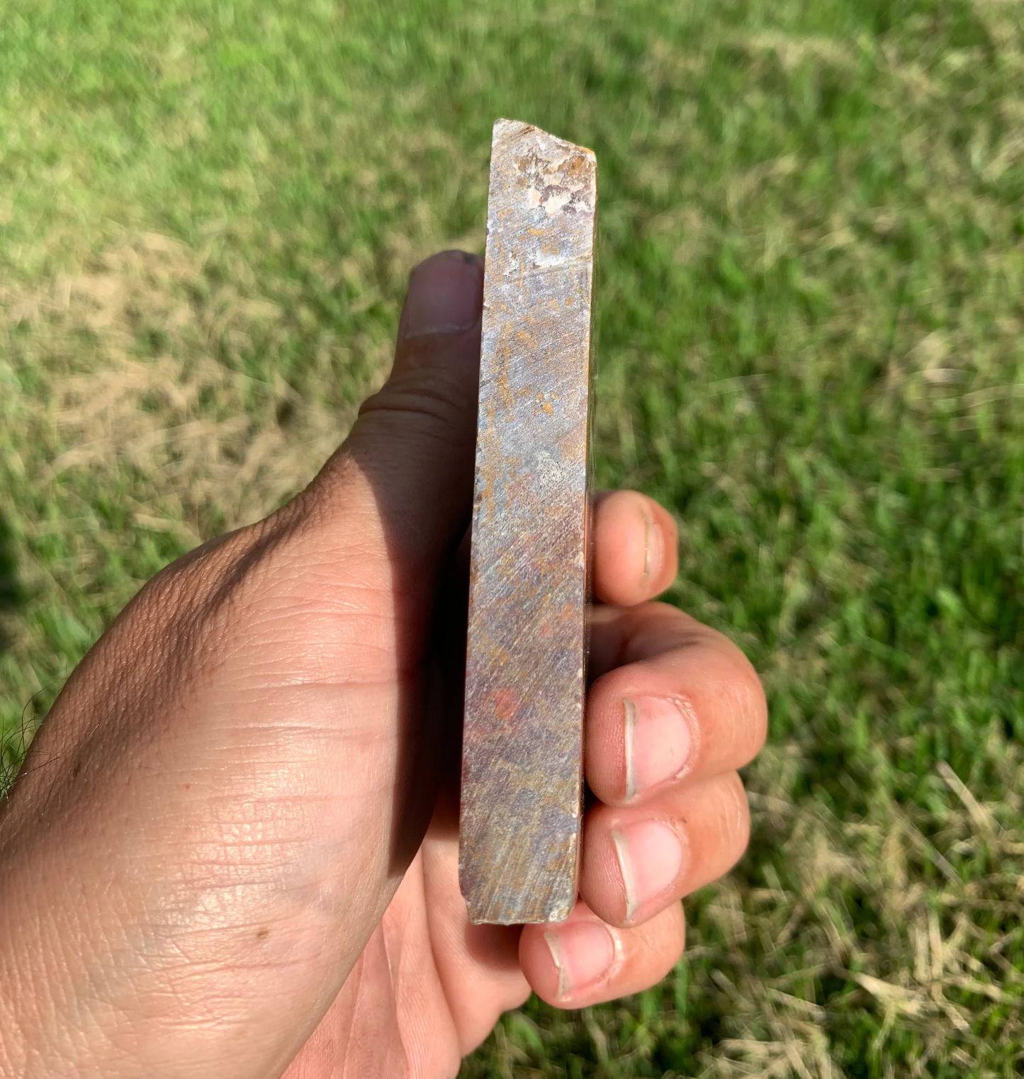 Polished Moss Agate slab from Indonesia