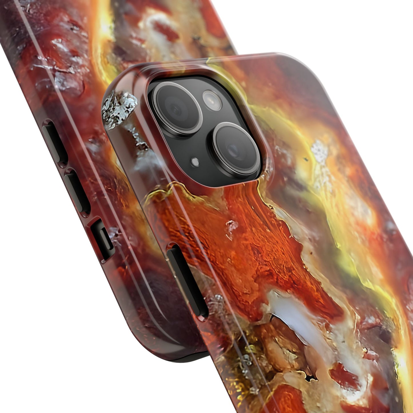 Wildfire Hyalite Bubble Opal iPhone 15 Tough Phone Case