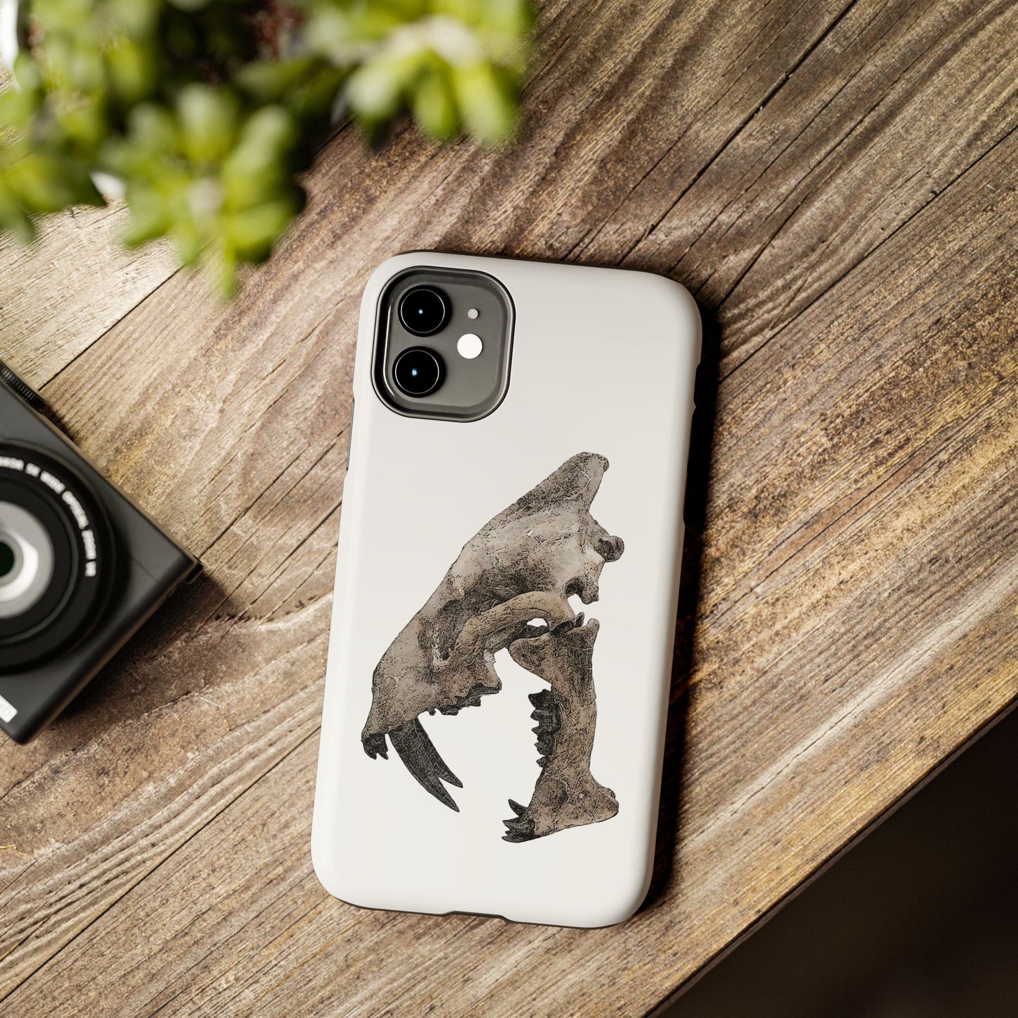 Ink Sketch Saber Cat iPhone 11 Tough Phone Case