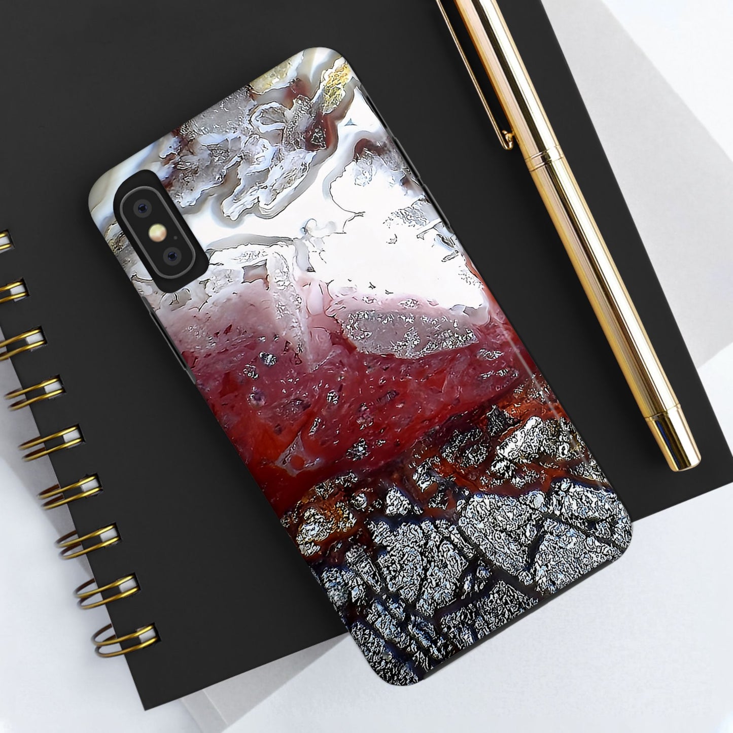 Laguna Lace Agate iPhone X Tough Phone Case