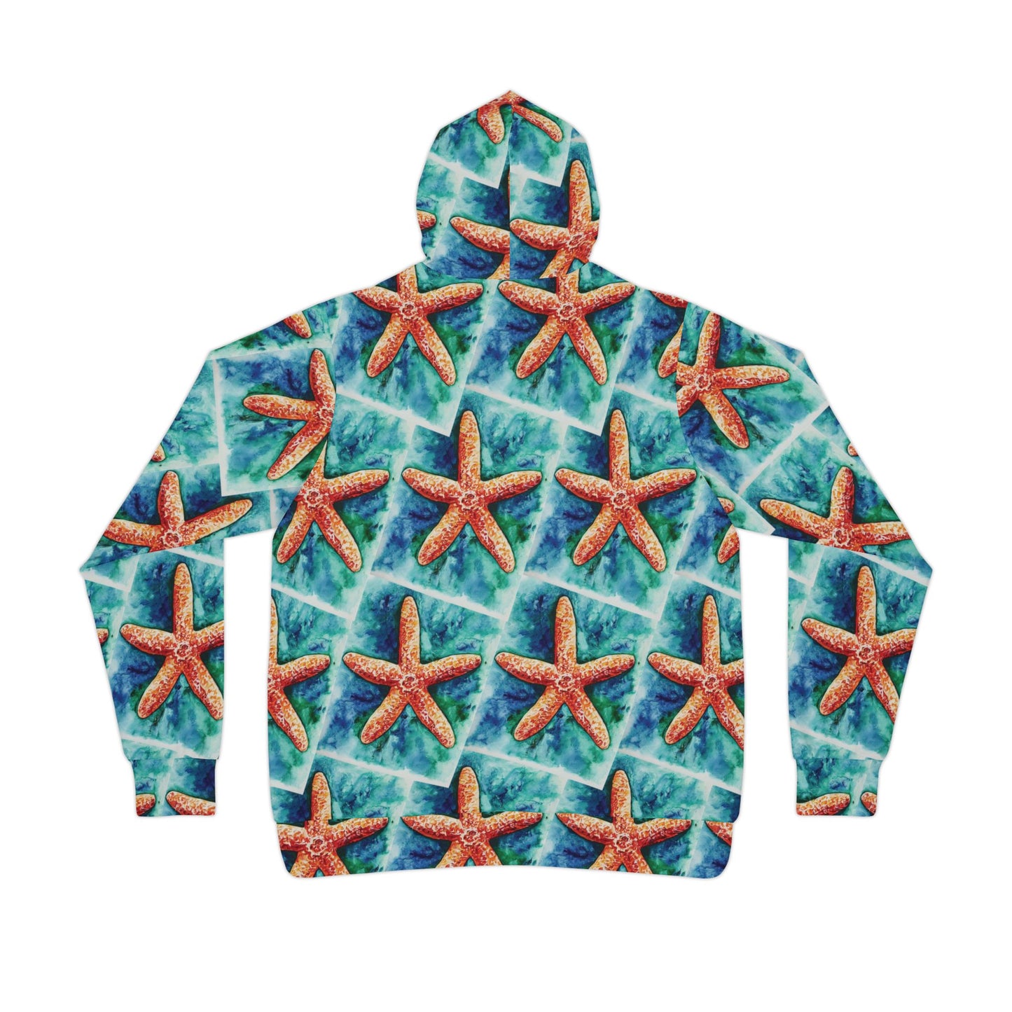 Copy of Colorful Unisex Watercolor Starfish Beach Art Hoodie