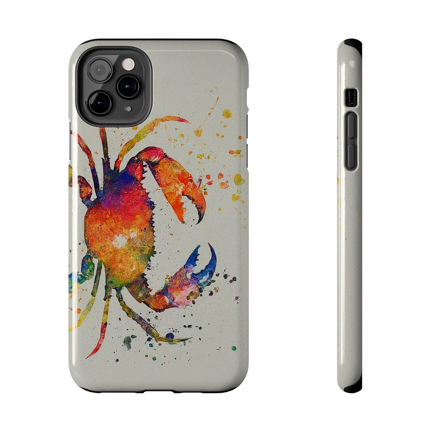 Water Color Crab iPhone 11 Tough Phone Case