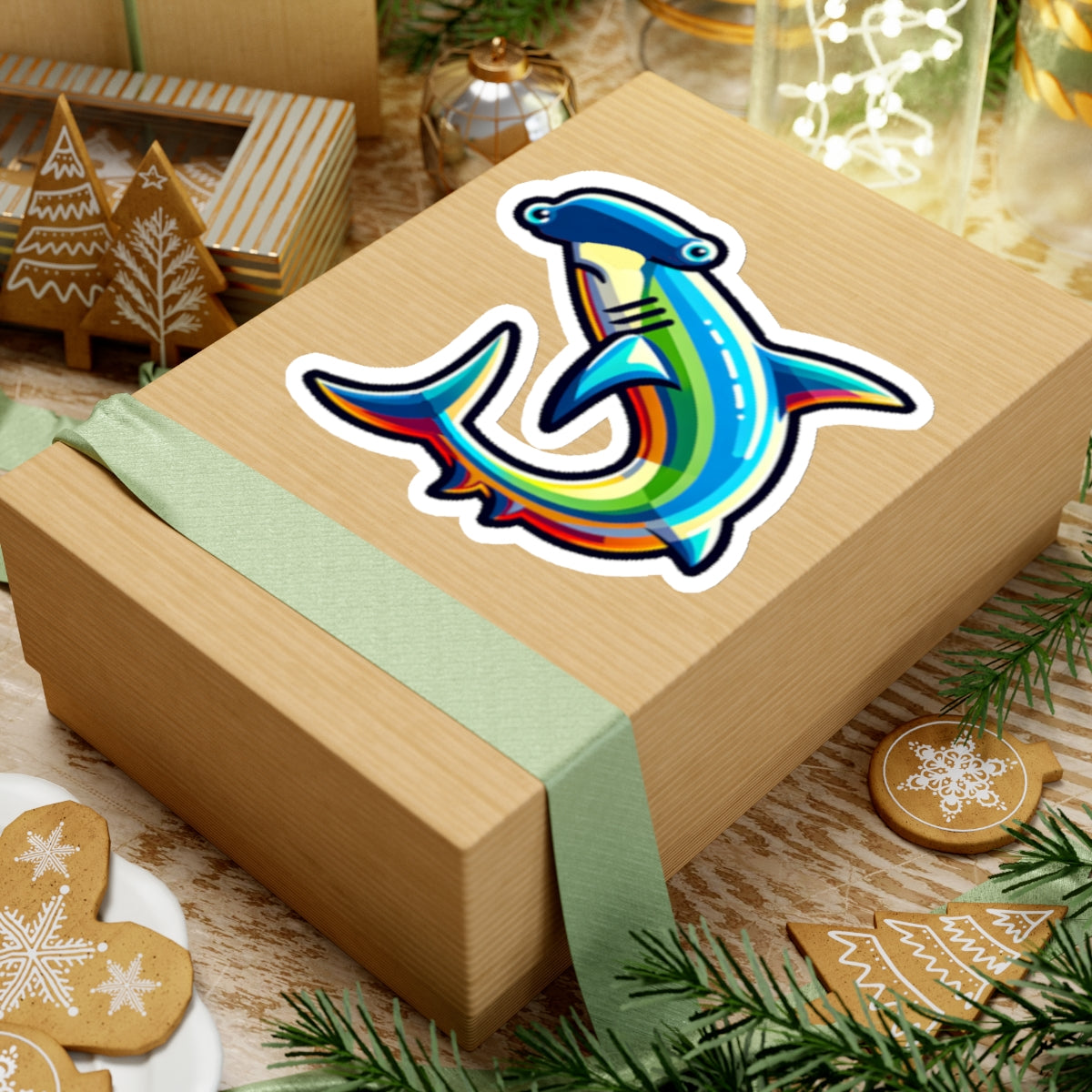 Colorful Hammerhead Sticker
