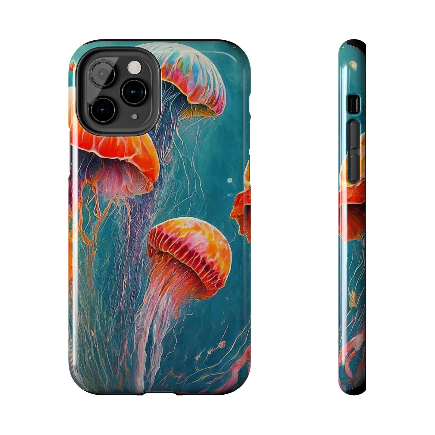 Multi Jellyfish iPhone 11 Tough Phone Case
