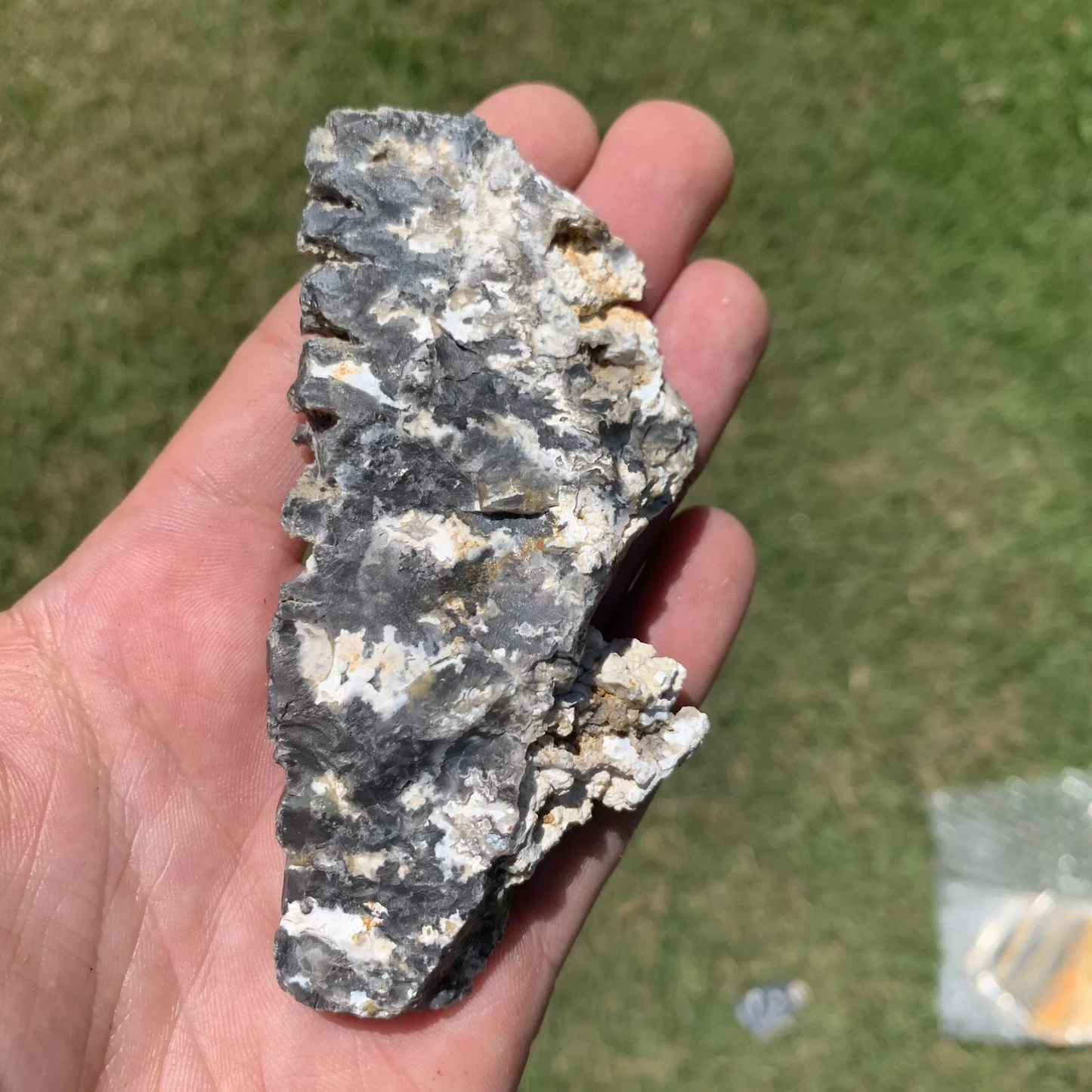 Polished Blue Plume Agate from Indonesia, Slab, Slice
