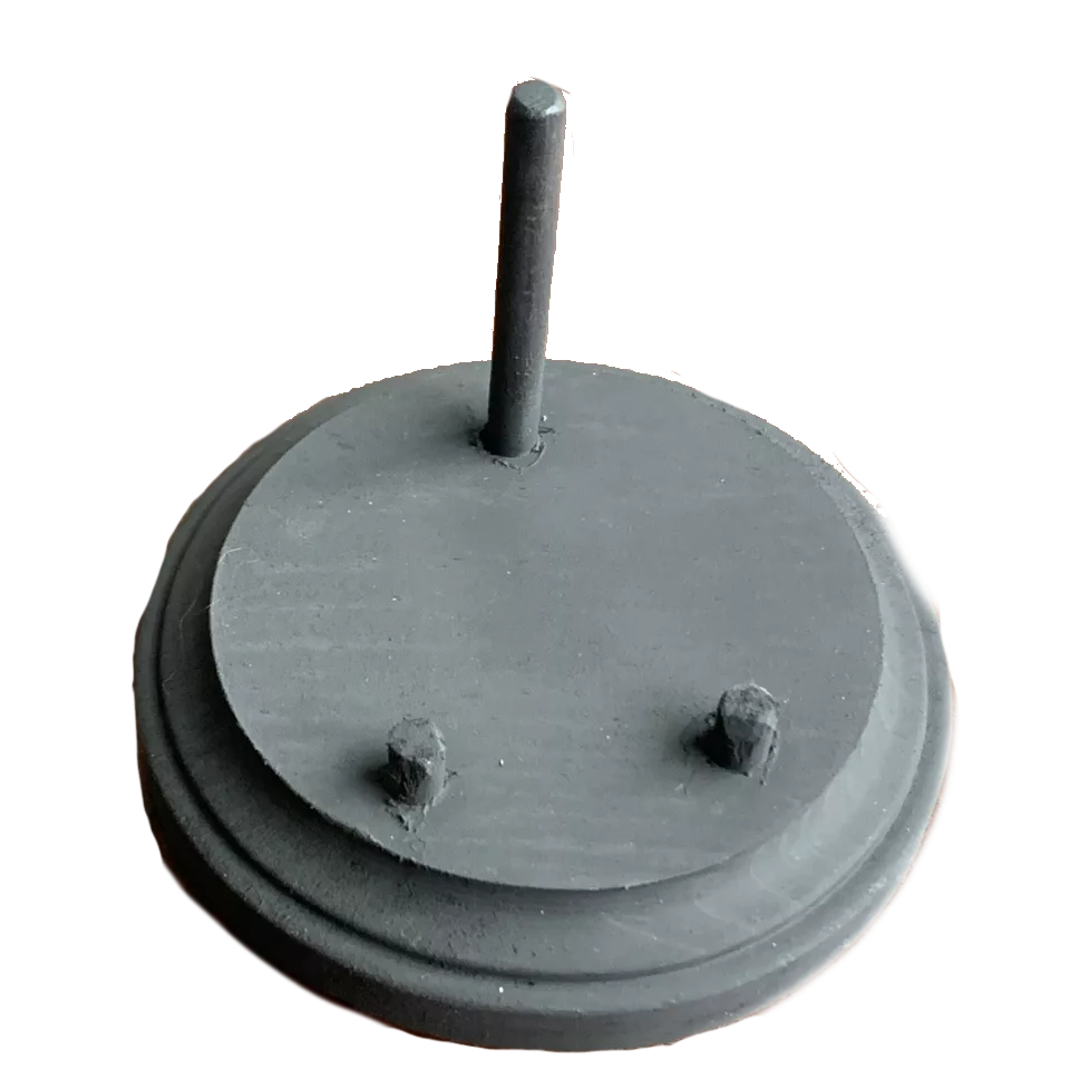 Megalodon Shark Tooth Stand. Round base - black