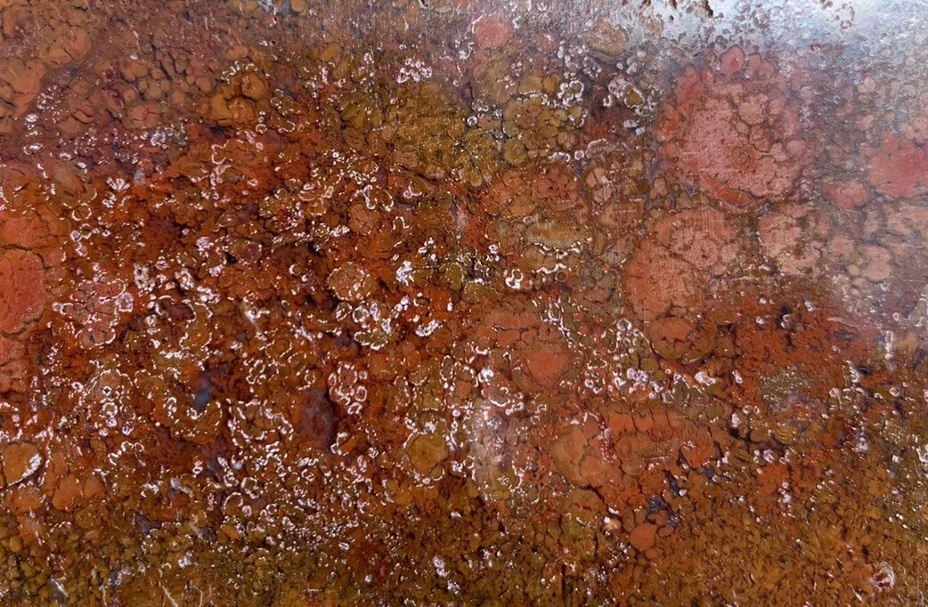 Polished Red Plume Agate from Indonesia, Slab, Slice