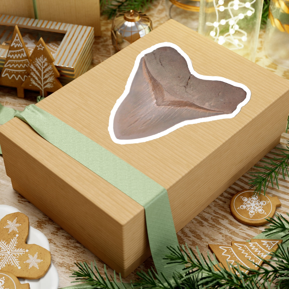 Otodus megalodon Shark Tooth - Sticker
