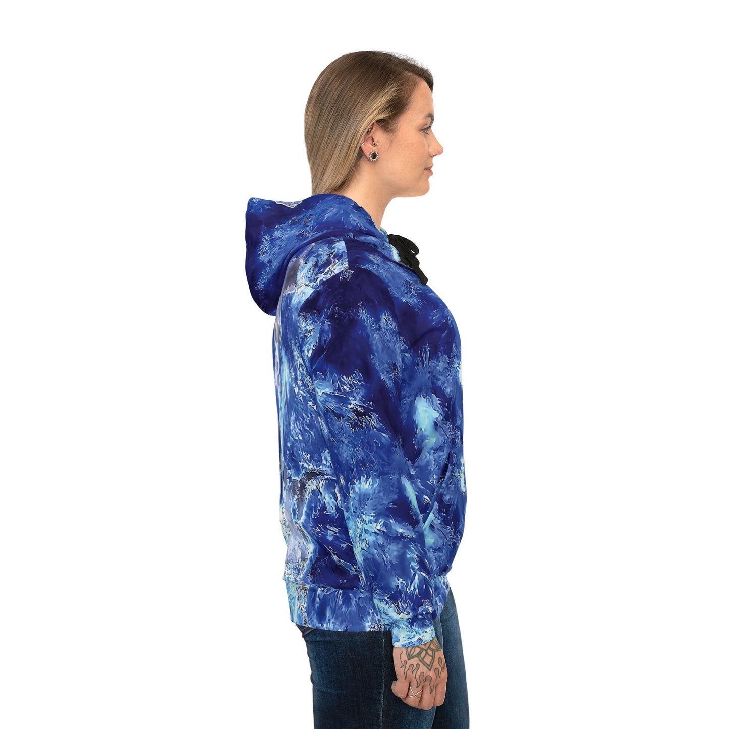 Vibrant rock art hoodies – Unique unisex custom hooded sweatshirt with a colorful shattuckite tie dye like patterns for men and women
