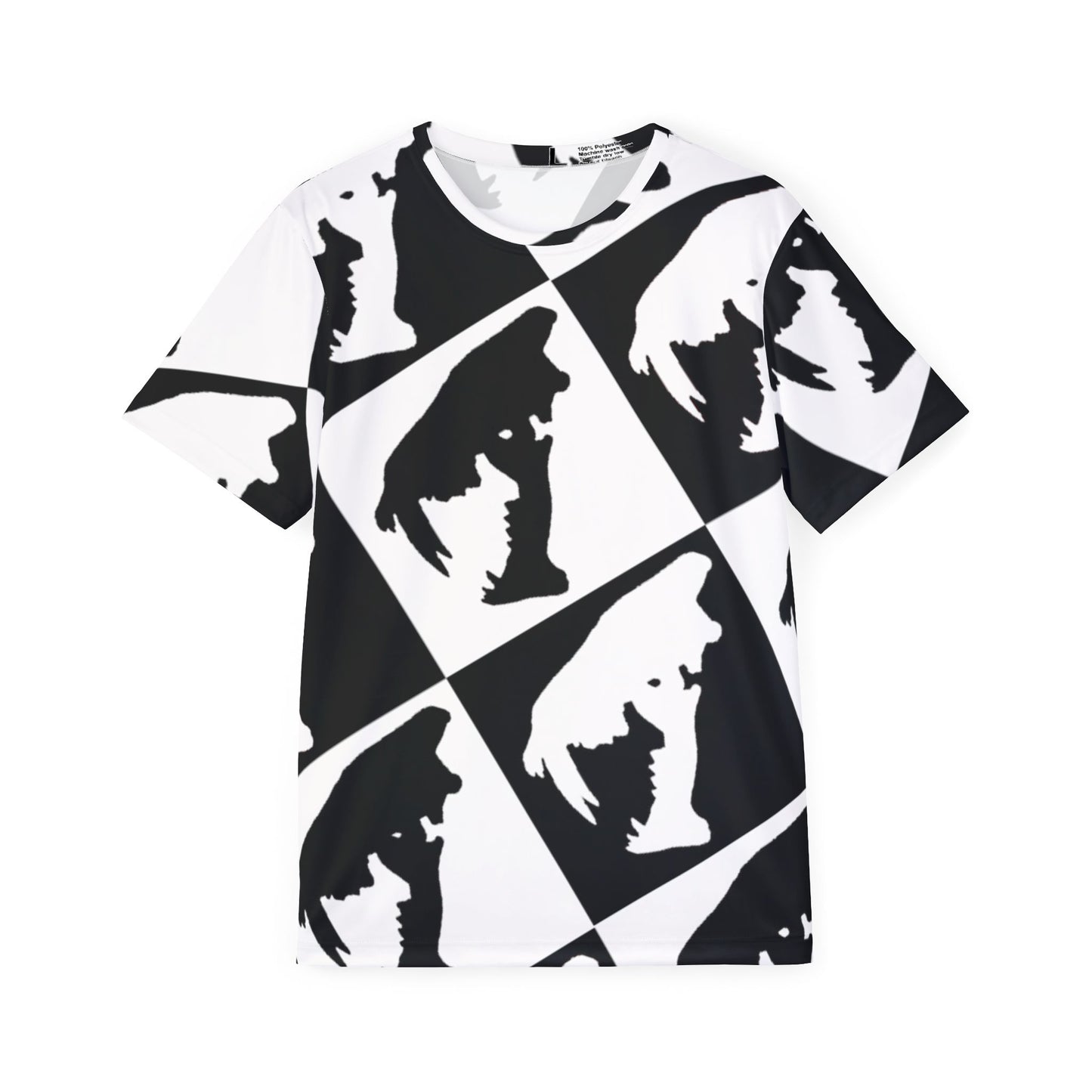 Black and white Saber Cat Sports Jersey