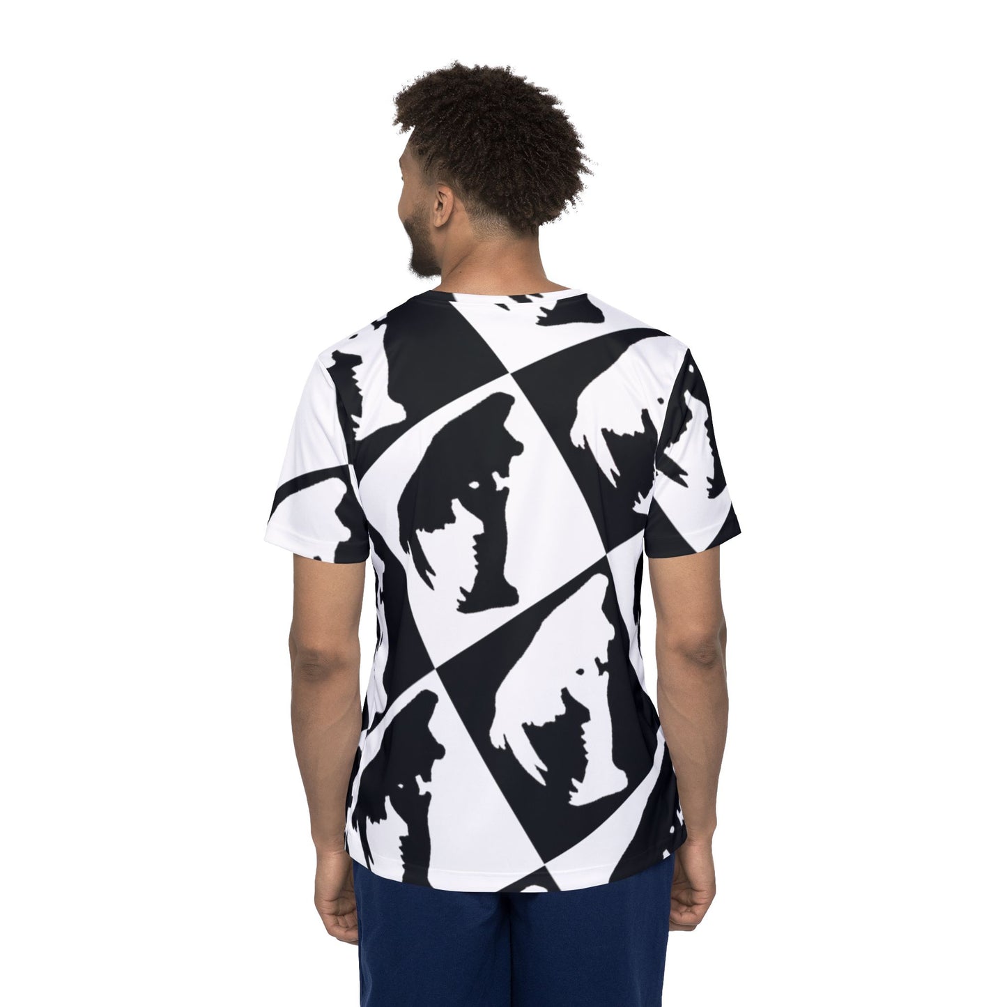 Black and white Saber Cat Sports Jersey