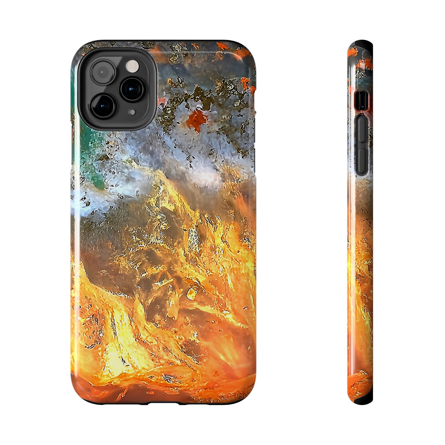 Flame Agate iPhone 11 Tough Phone Case
