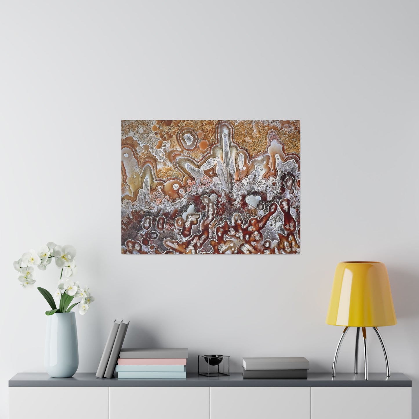 Lacy Agate Canvas Print Wall Art Décor