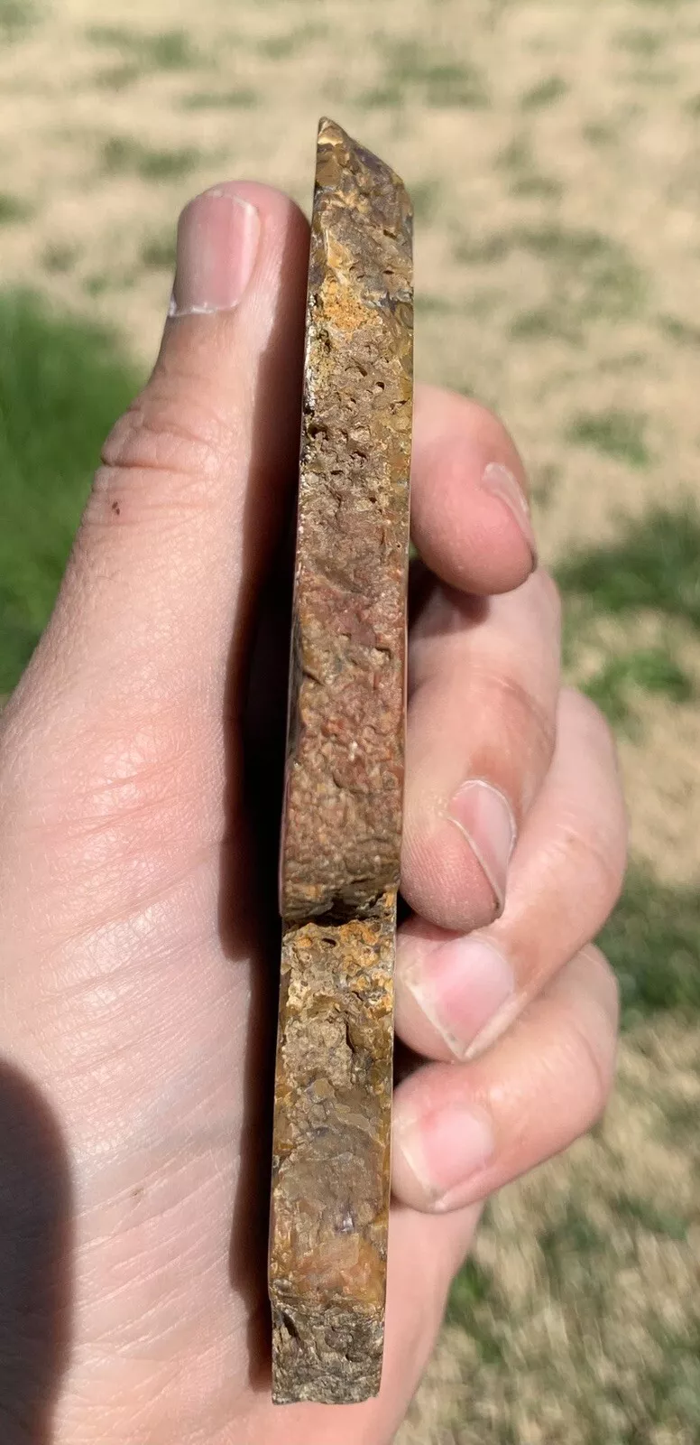 Polished Brown Plume Agate from Indonesia, Slab, Slice