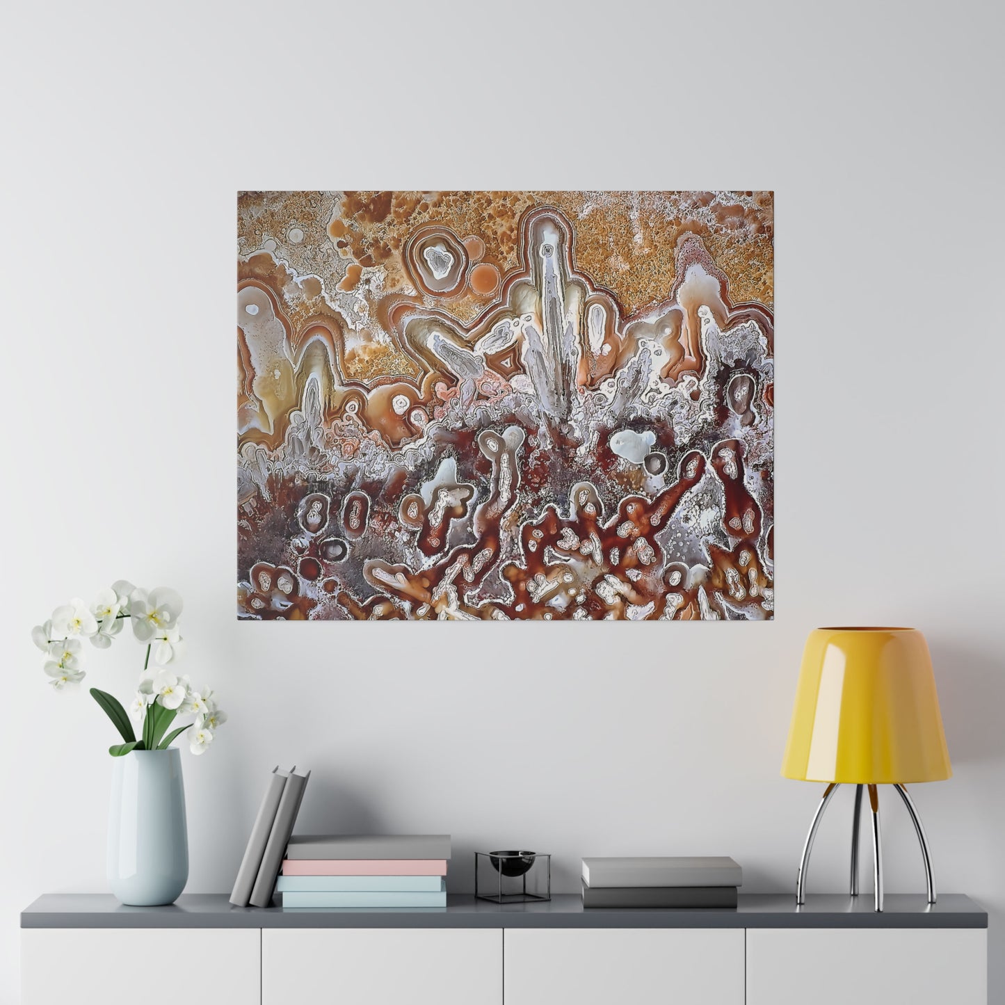 Lacy Agate Canvas Print Wall Art Décor