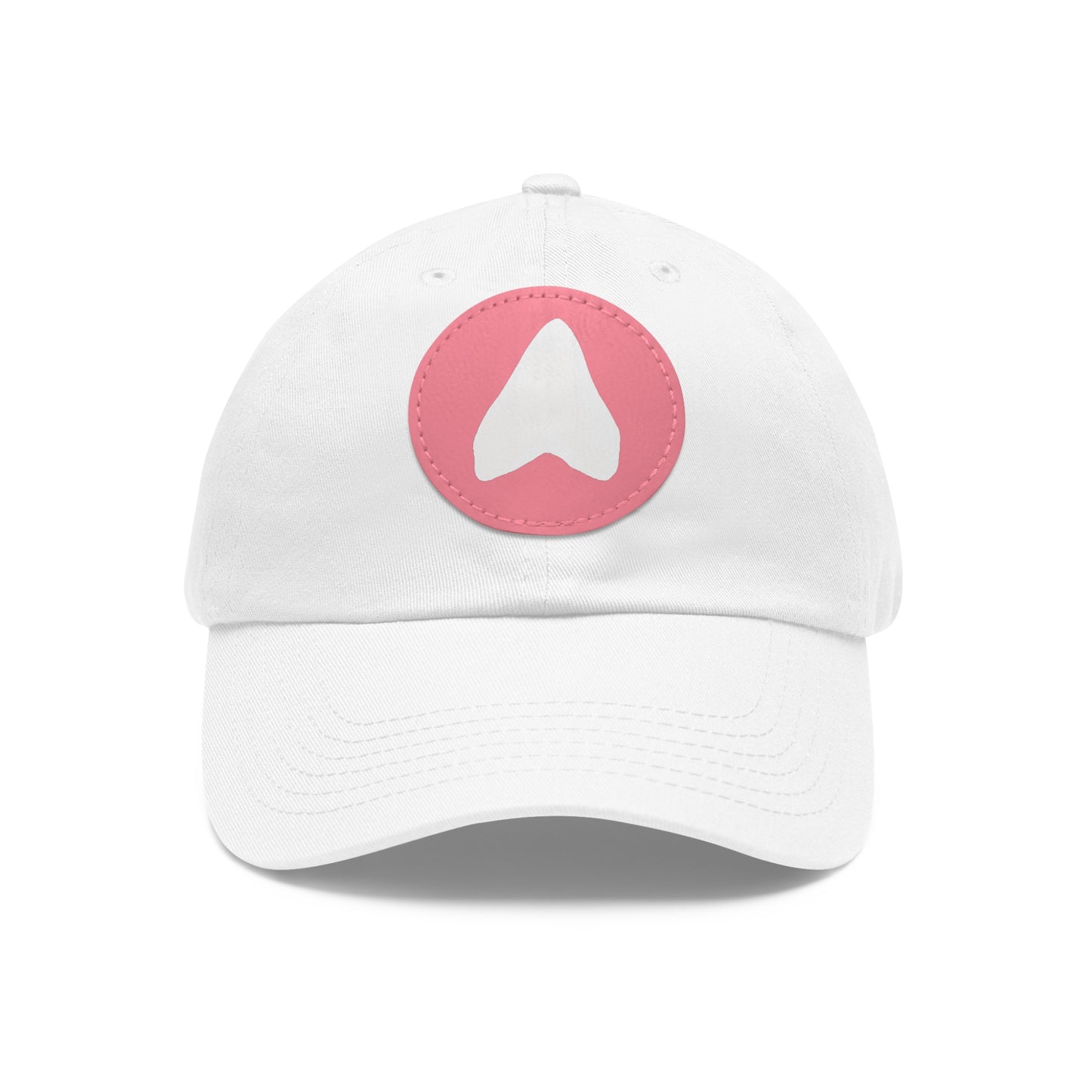 Megalodon Shark Tooth Hat\Cap with Leather Patch - Multiple Colors