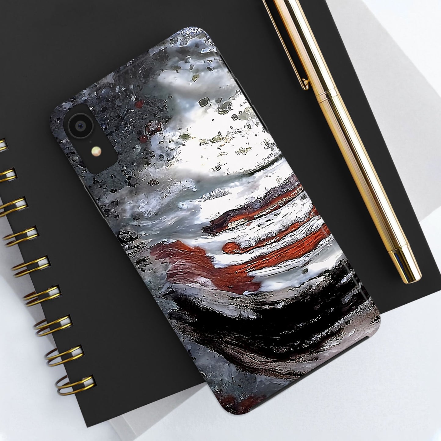 Stromatolite Collenia undosa iPhone X Tough Phone Case
