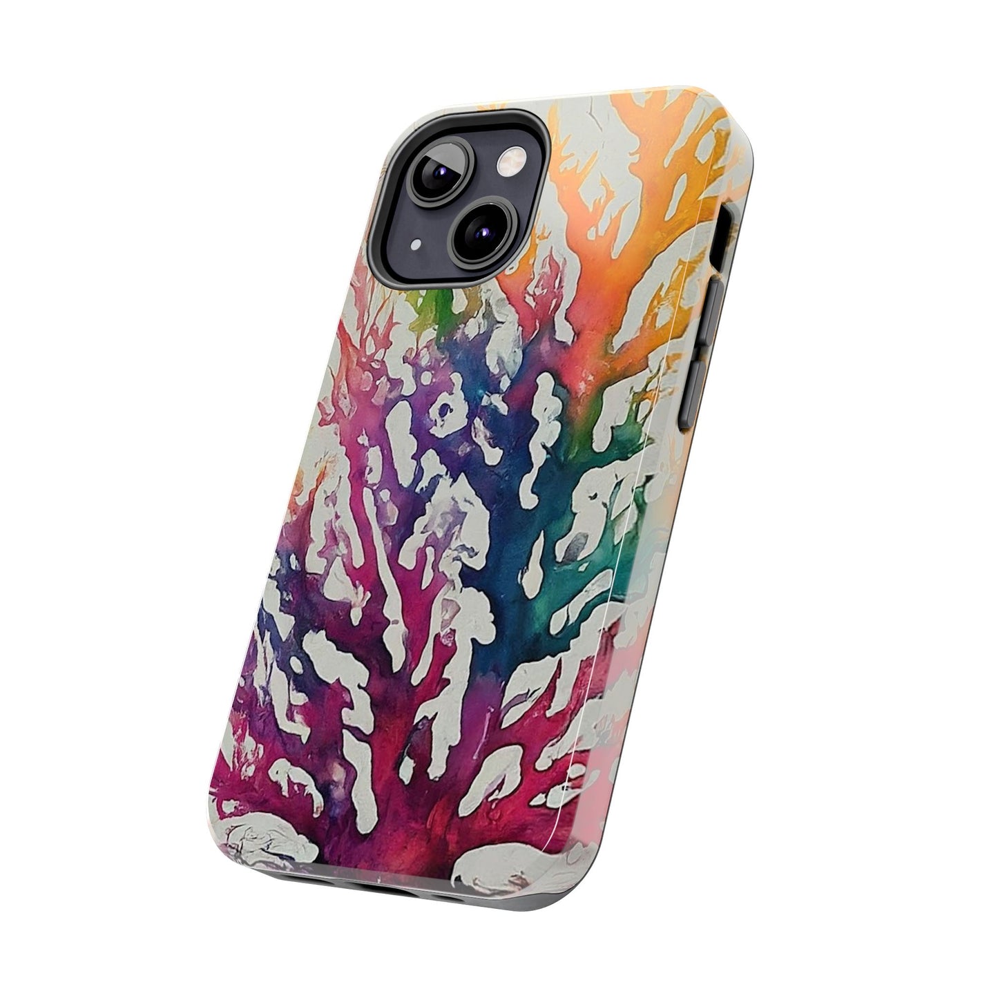 Water color Coral iPhone 13 Tough Phone Case