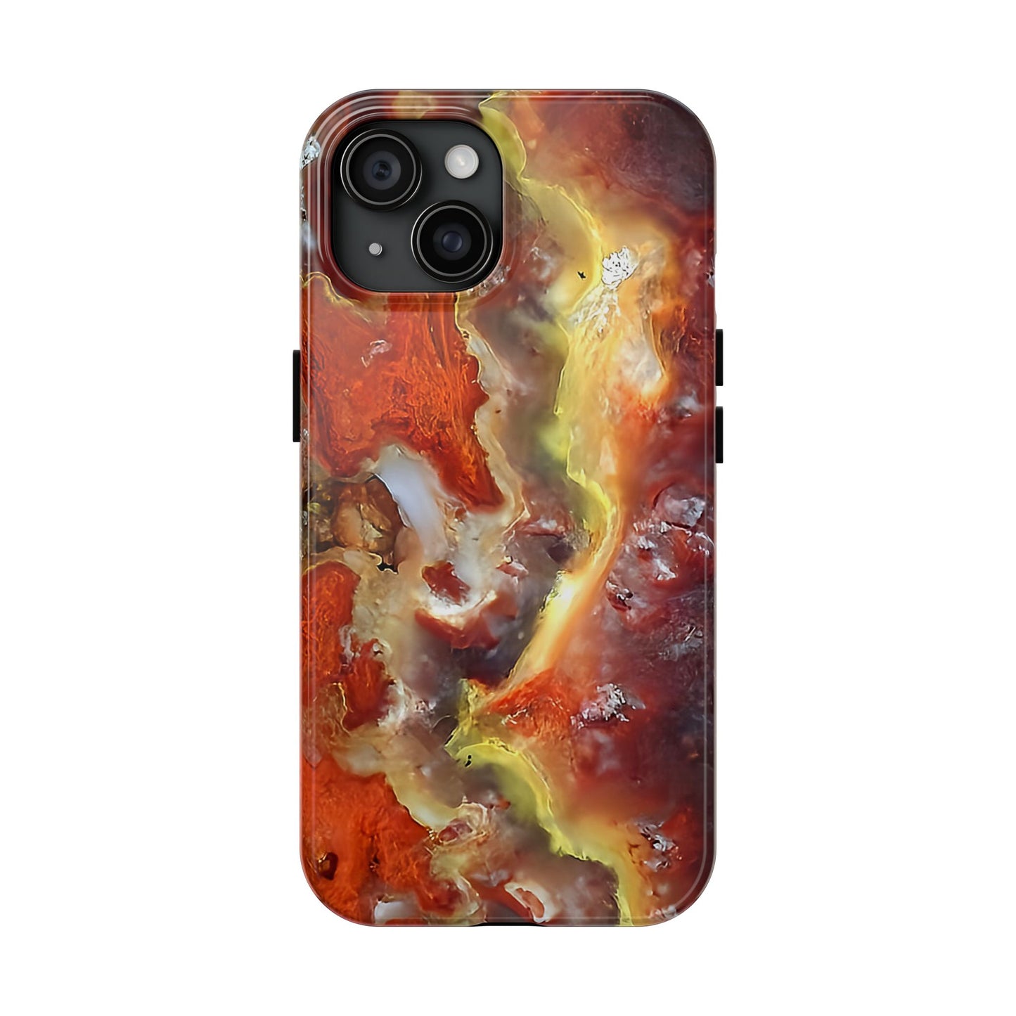 Wildfire Hyalite Bubble Opal iPhone 15 Tough Phone Case