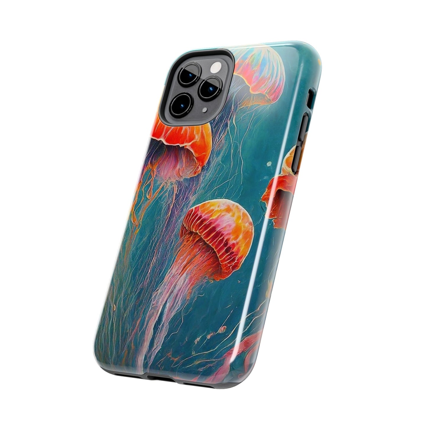 Multi Jellyfish iPhone 11 Tough Phone Case