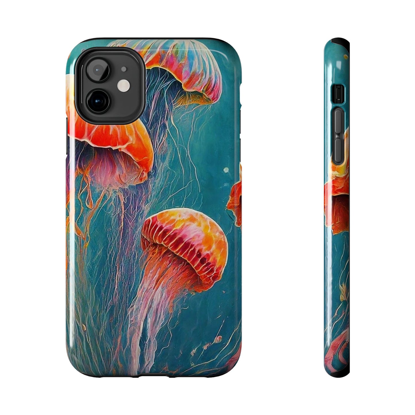 Multi Jellyfish iPhone 11 Tough Phone Case