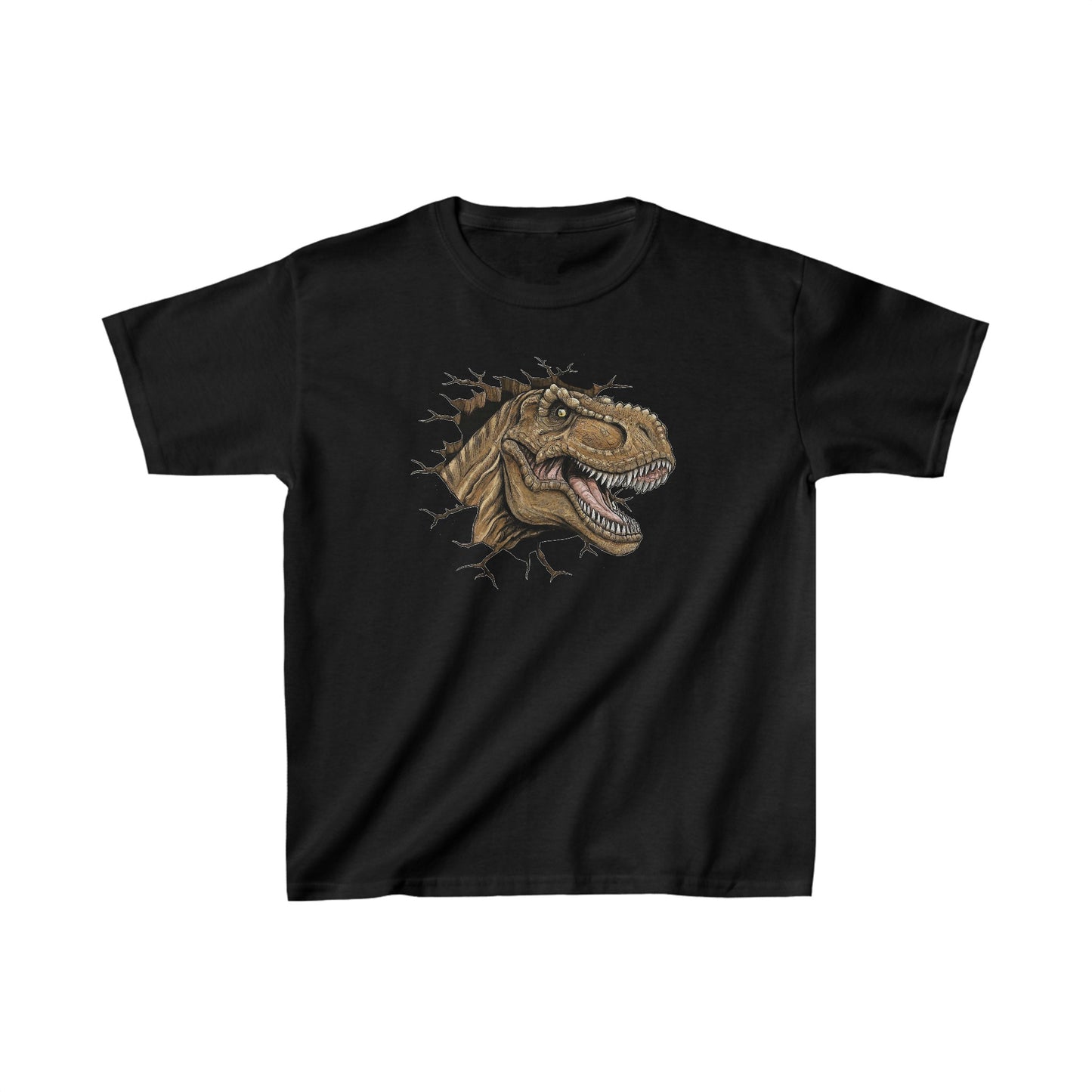 Kids Tyrannosaurus Rex Head Dinosaur T-shirt