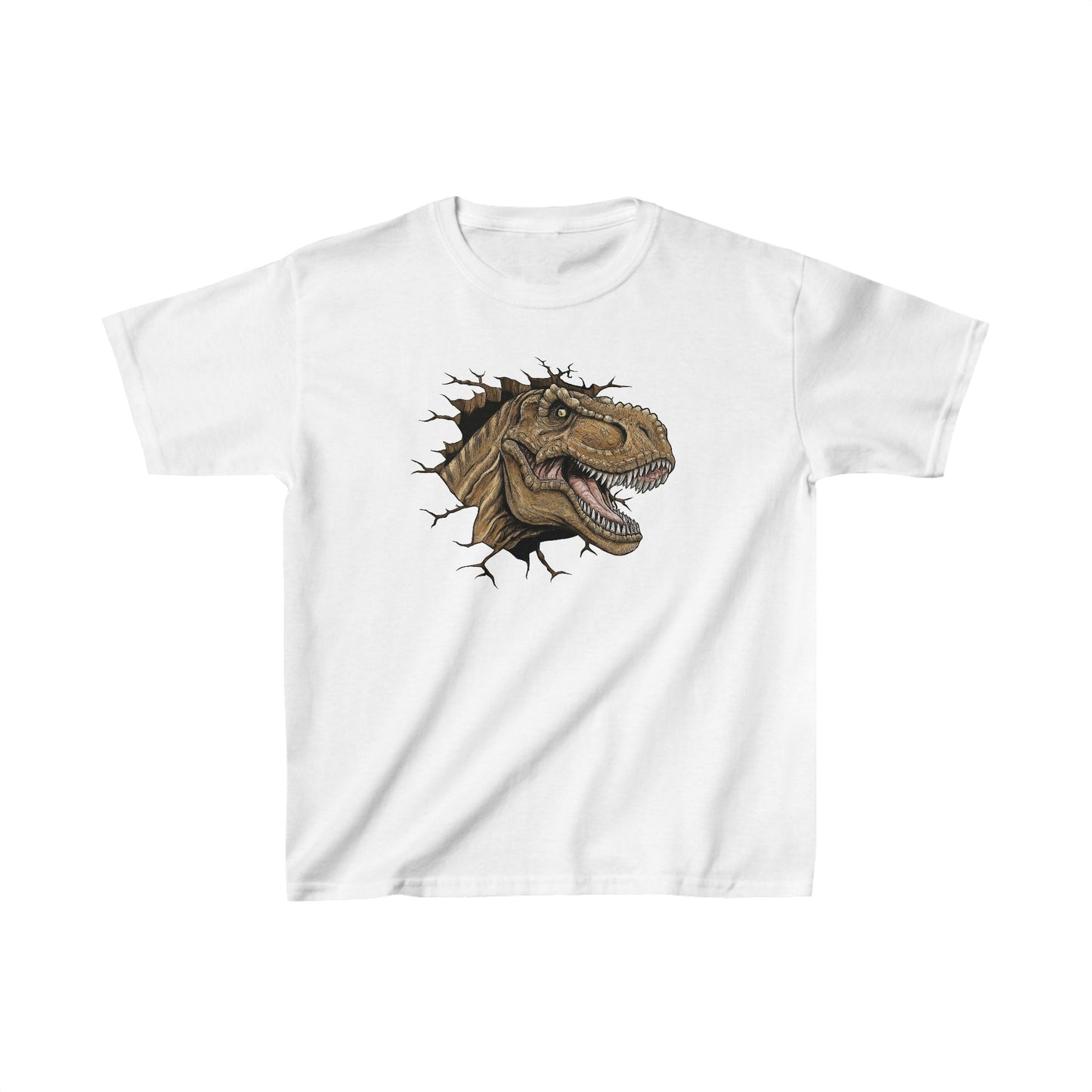 Kids Tyrannosaurus Rex Head Dinosaur T-shirt