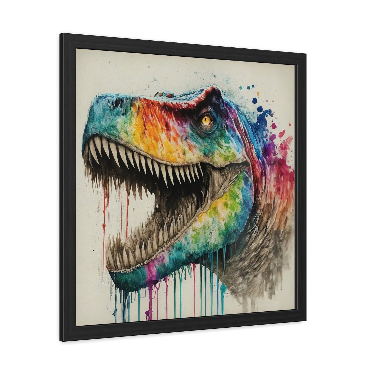 Watercolor Tyrannosaurus rex Fine Art Print Wall Décor,