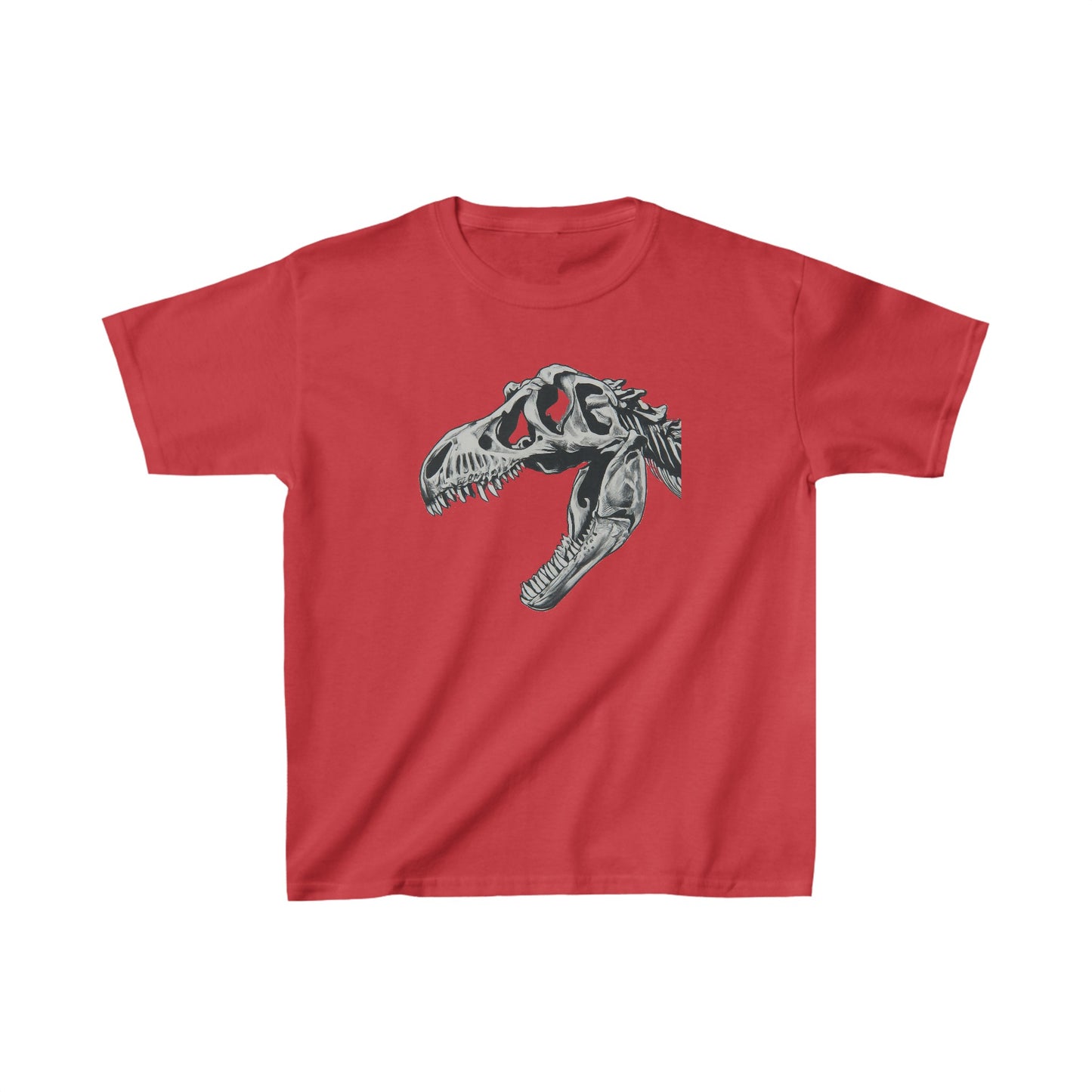 Kids Tyrannosaurus rex Skull Dinosaur T-shirt