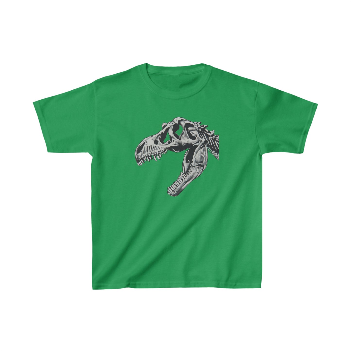 Kids Tyrannosaurus rex Skull Dinosaur T-shirt