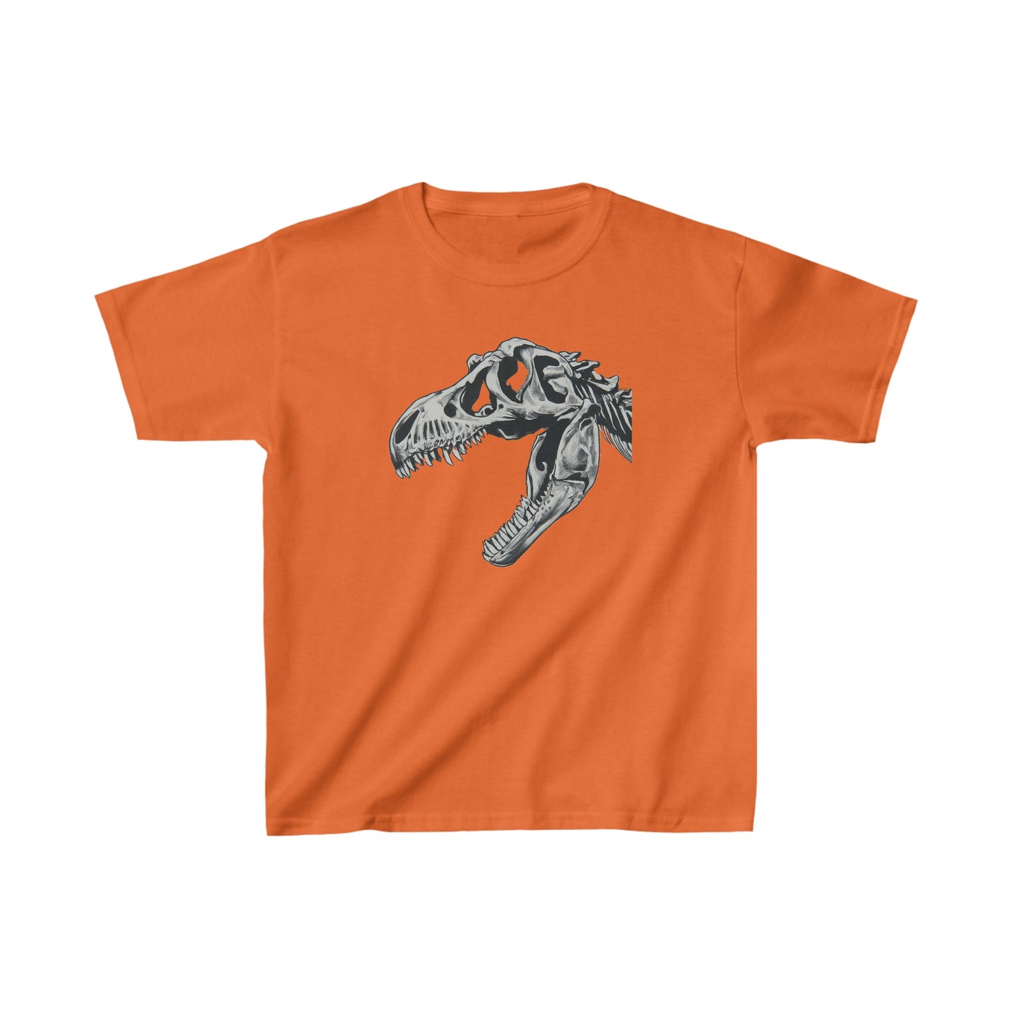 Kids Tyrannosaurus rex Skull Dinosaur T-shirt