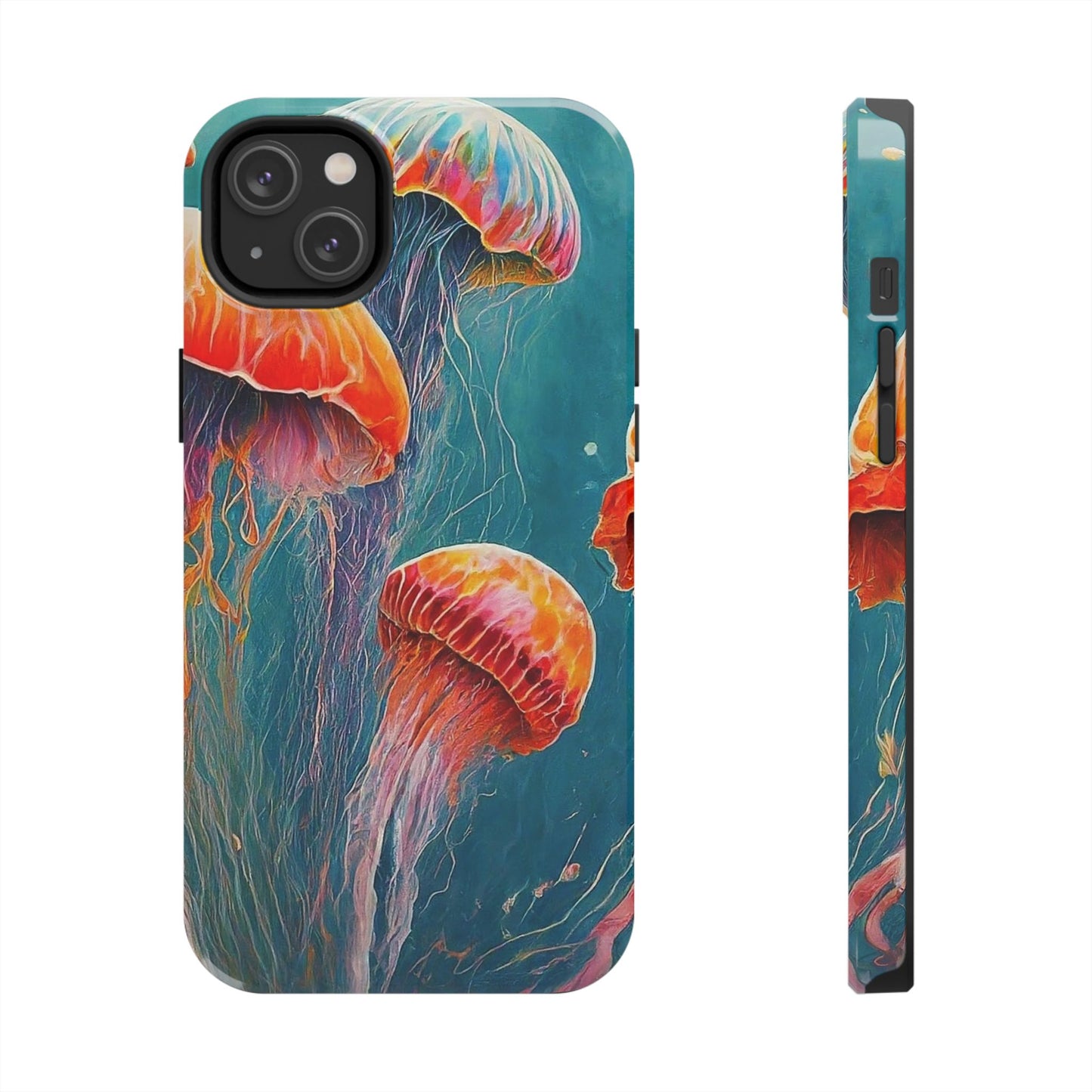 Multi Jellyfish iPhone 14 Tough Phone Case