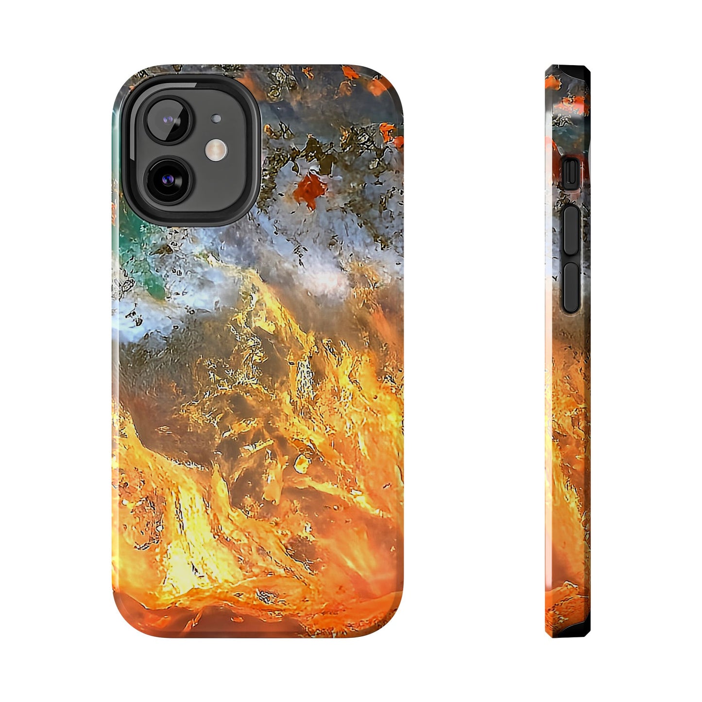 Flame Agate iPhone 12 Tough Phone Case