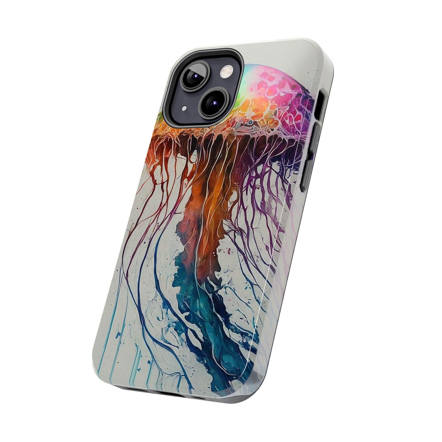 Water Color Jellyfish iPhone 13 Tough Phone Case