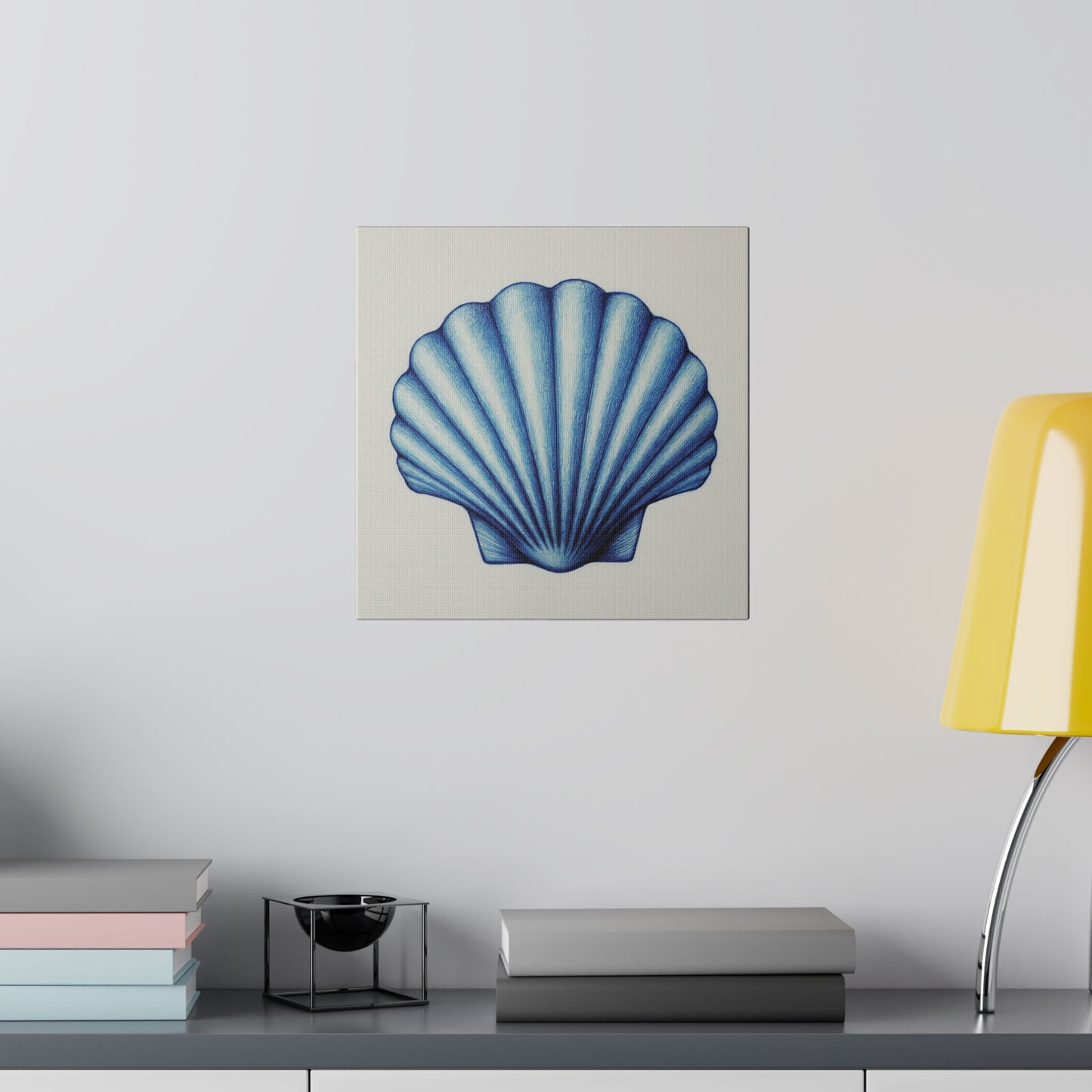 Pectin Seashell Canvas Print Wall Art Décor, Beach Décor