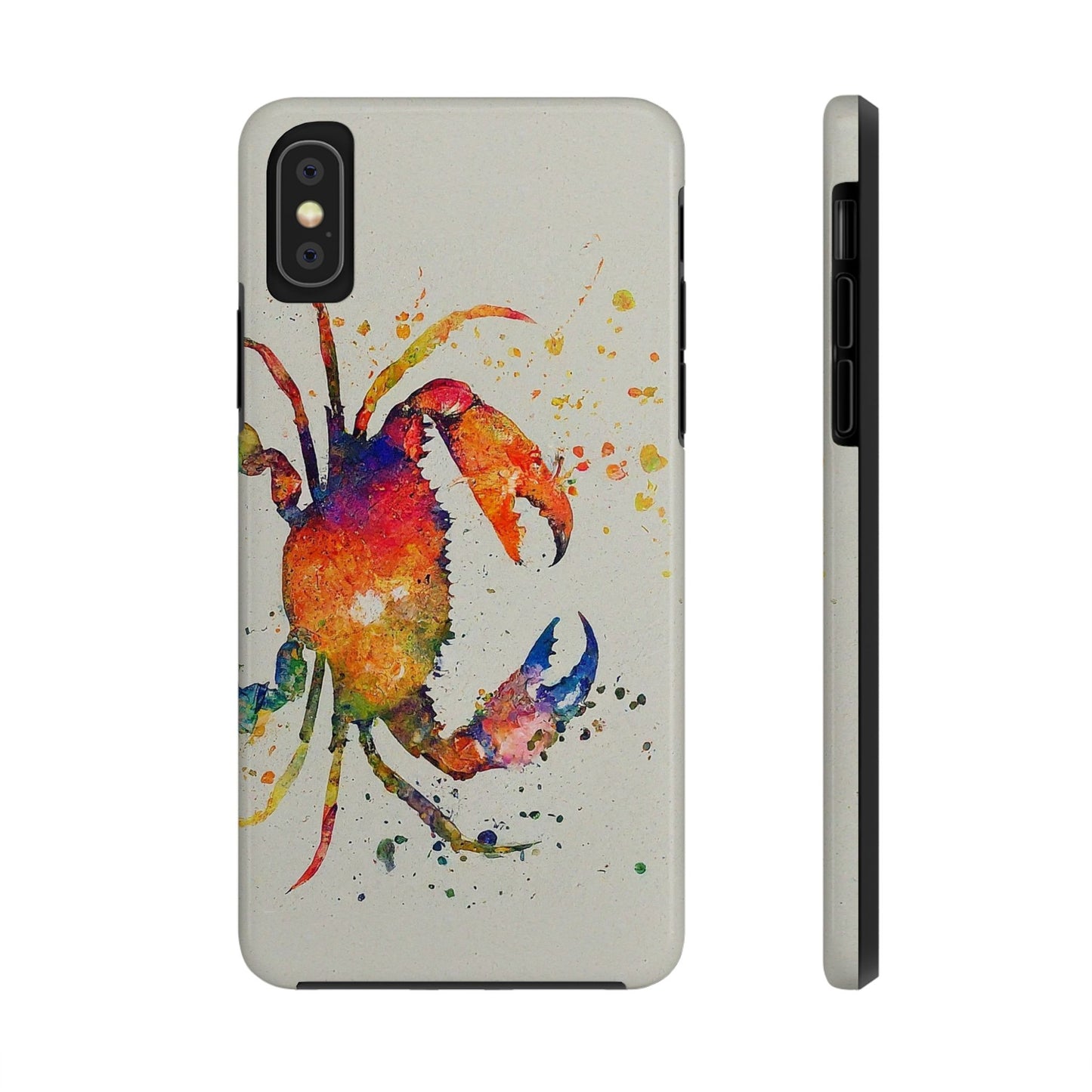 Water Color Crab iPhone X Tough Phone Case