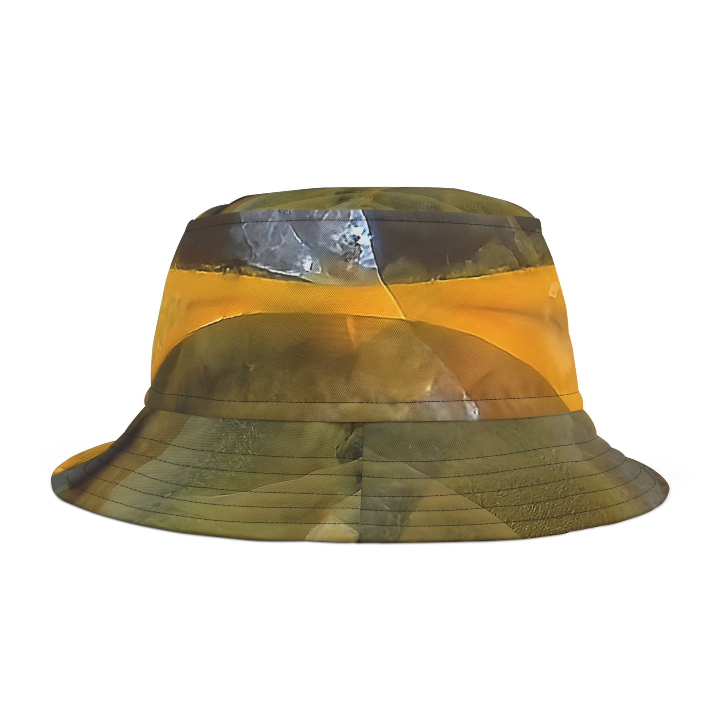 Rock Art-Inspired Floppy Bucket Hat –Timor Agate- Unique Tie-Dye Ish Design