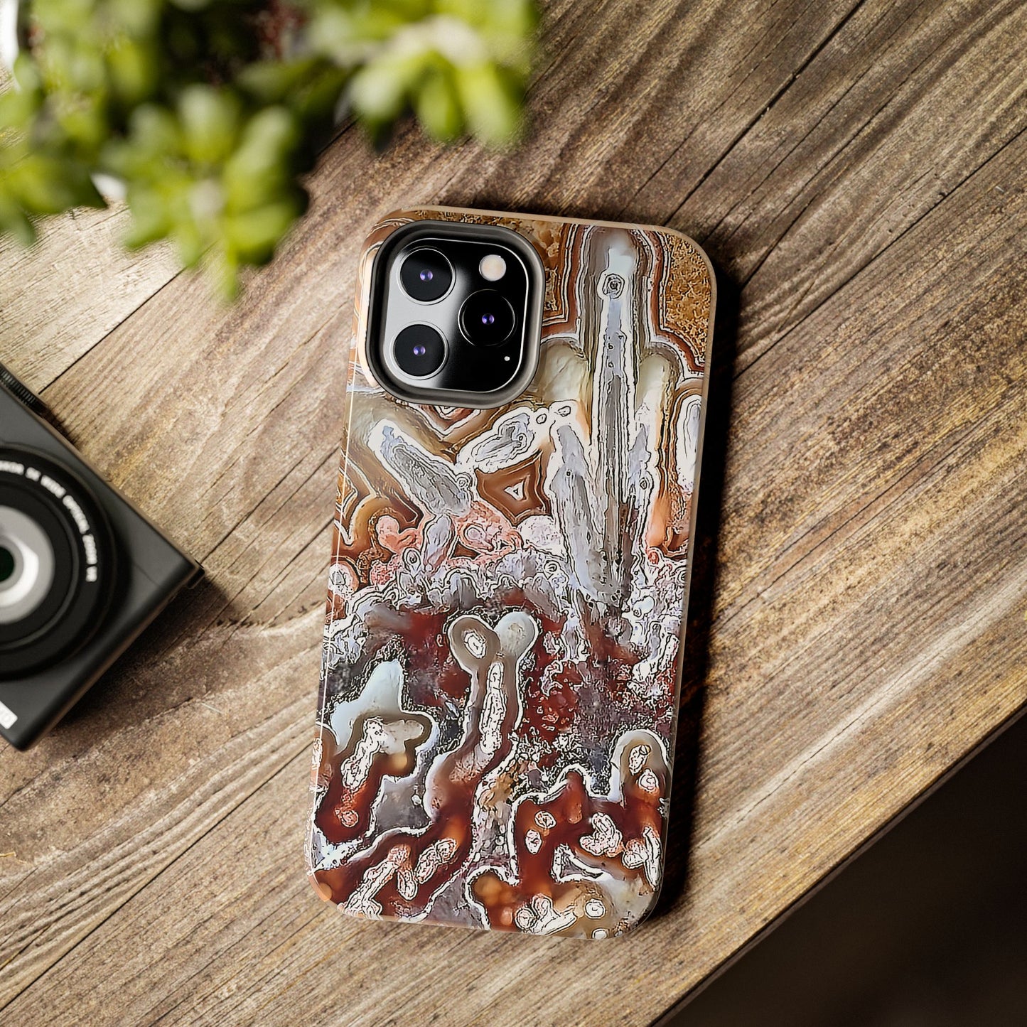 Lacey Agate iPhone 12 Tough Phone Case