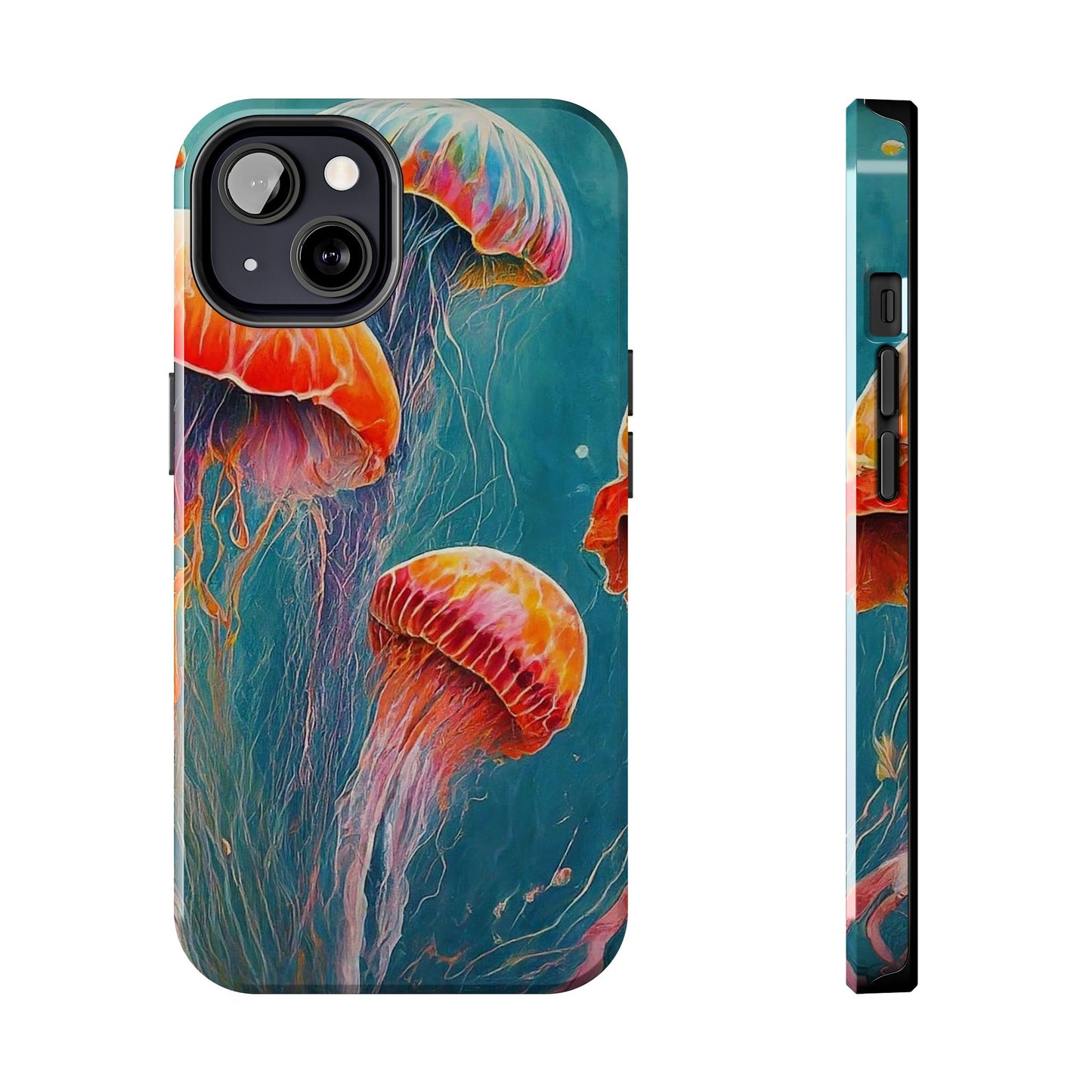 Multi Jellyfish iPhone 13 Tough Phone Case