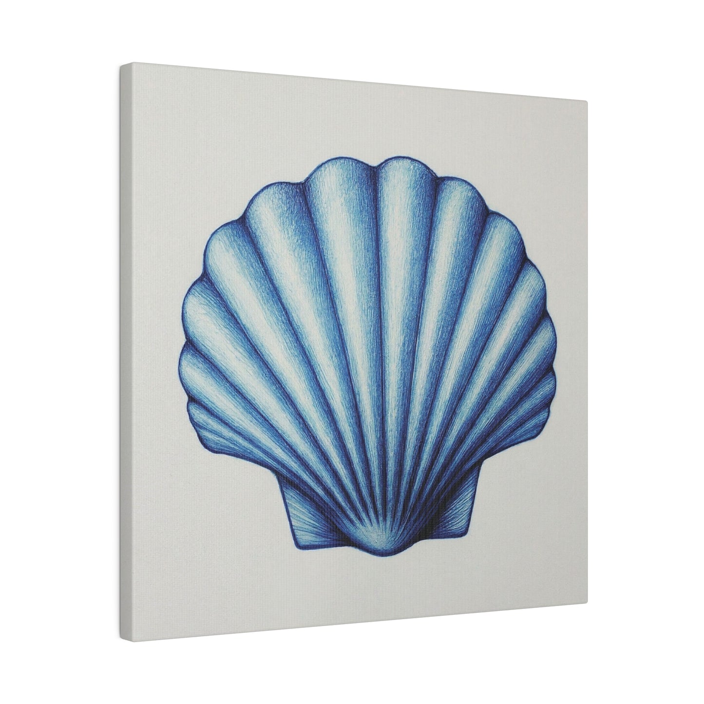 Pectin Seashell Canvas Print Wall Art Décor, Beach Décor