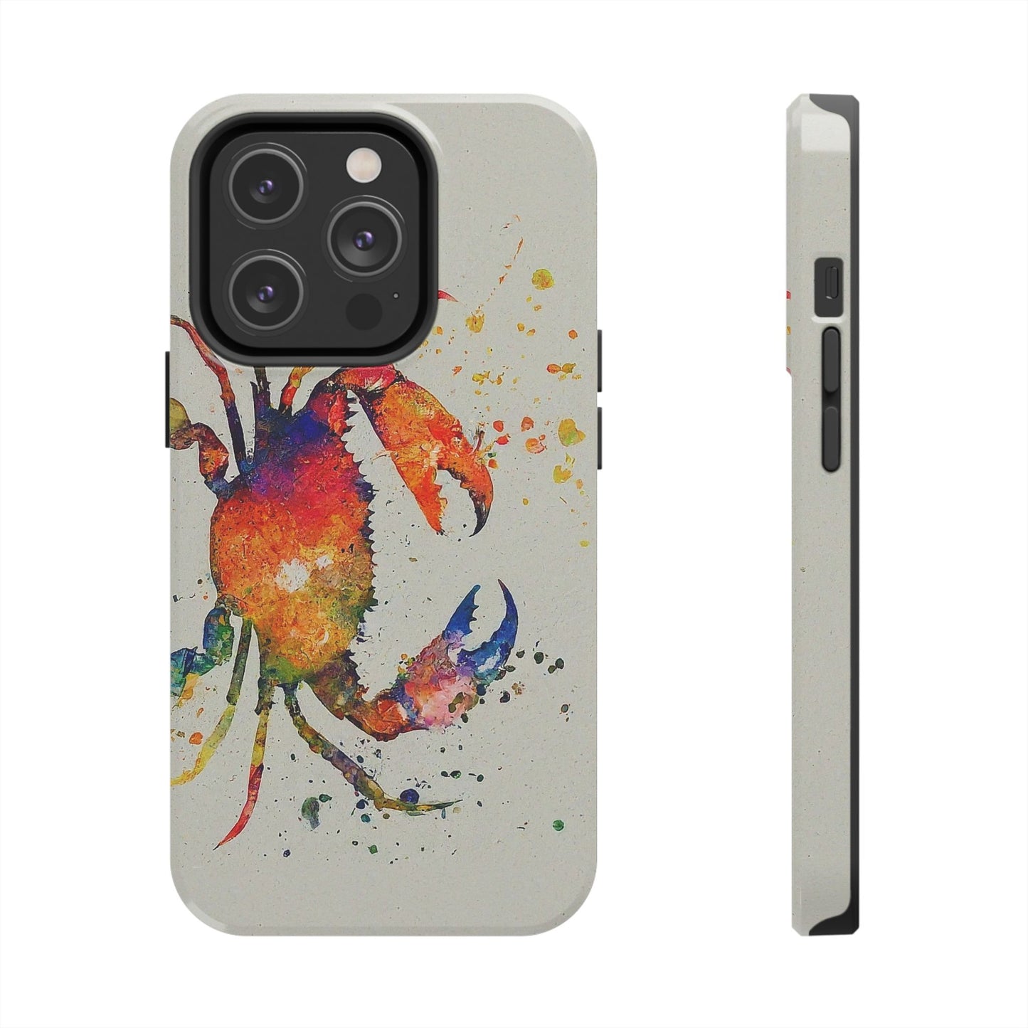 Water Color Crab iPhone 14 Tough Phone Case