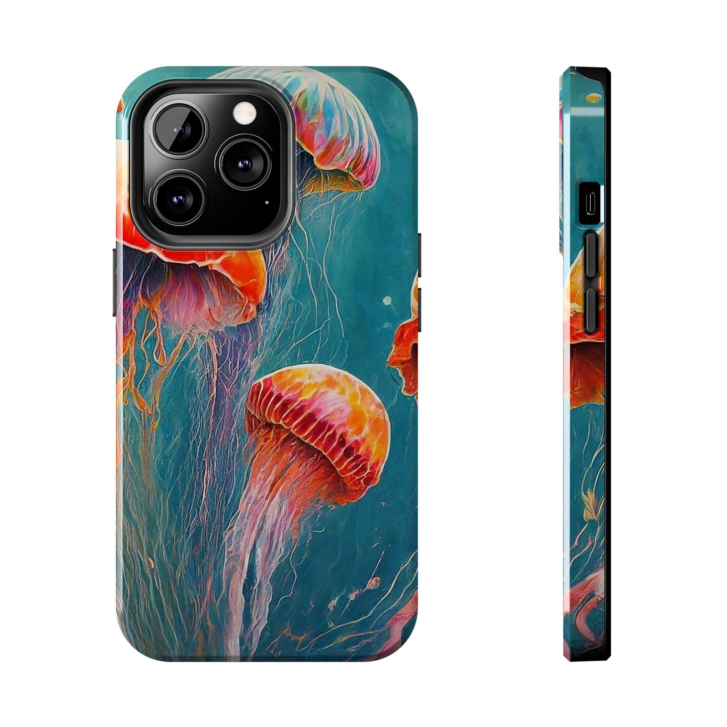 Multi Jellyfish iPhone 13 Tough Phone Case