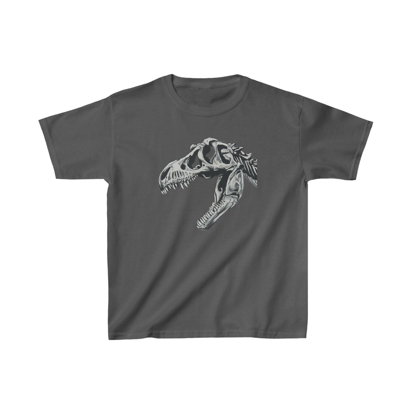 Kids Tyrannosaurus rex Skull Dinosaur T-shirt