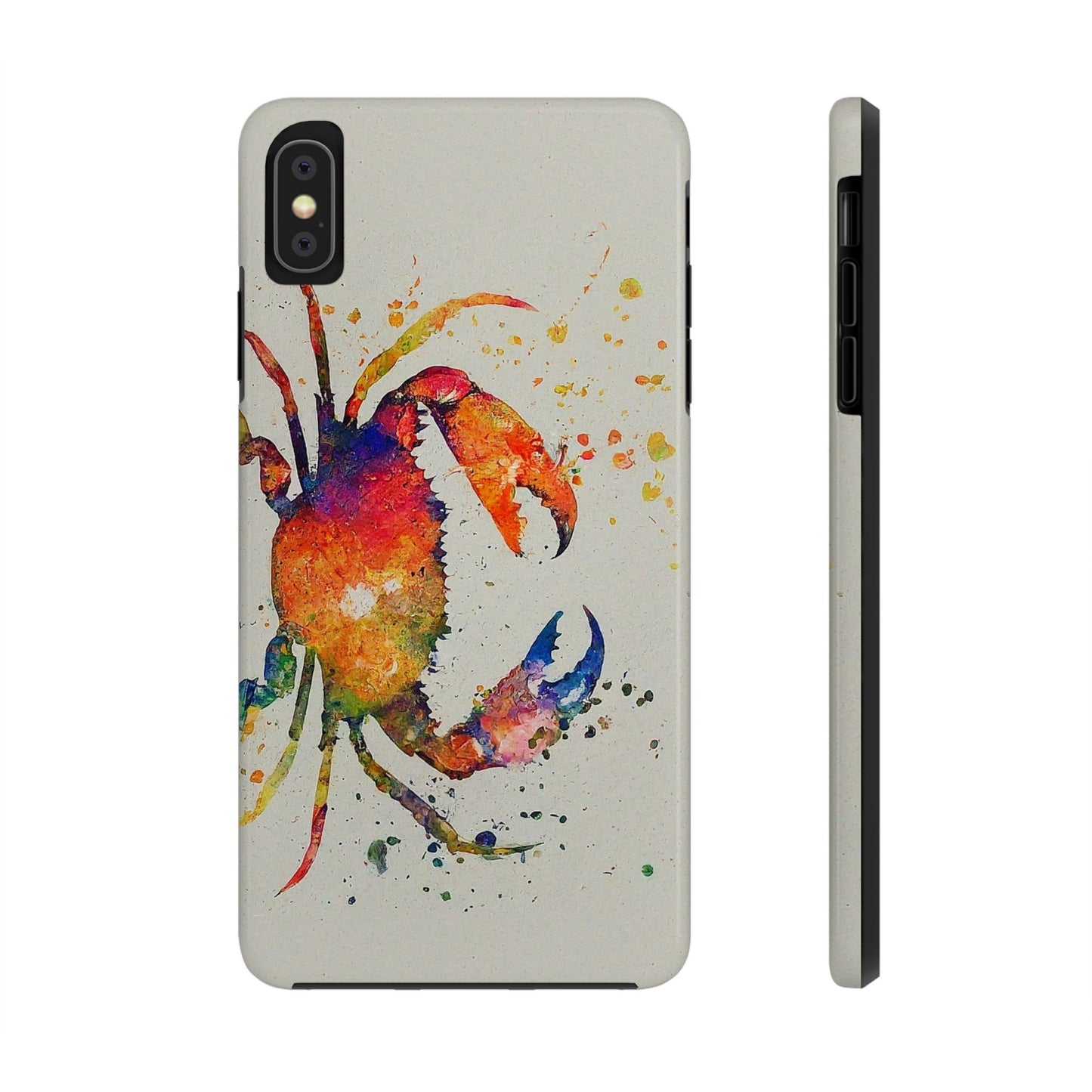 Water Color Crab iPhone X Tough Phone Case