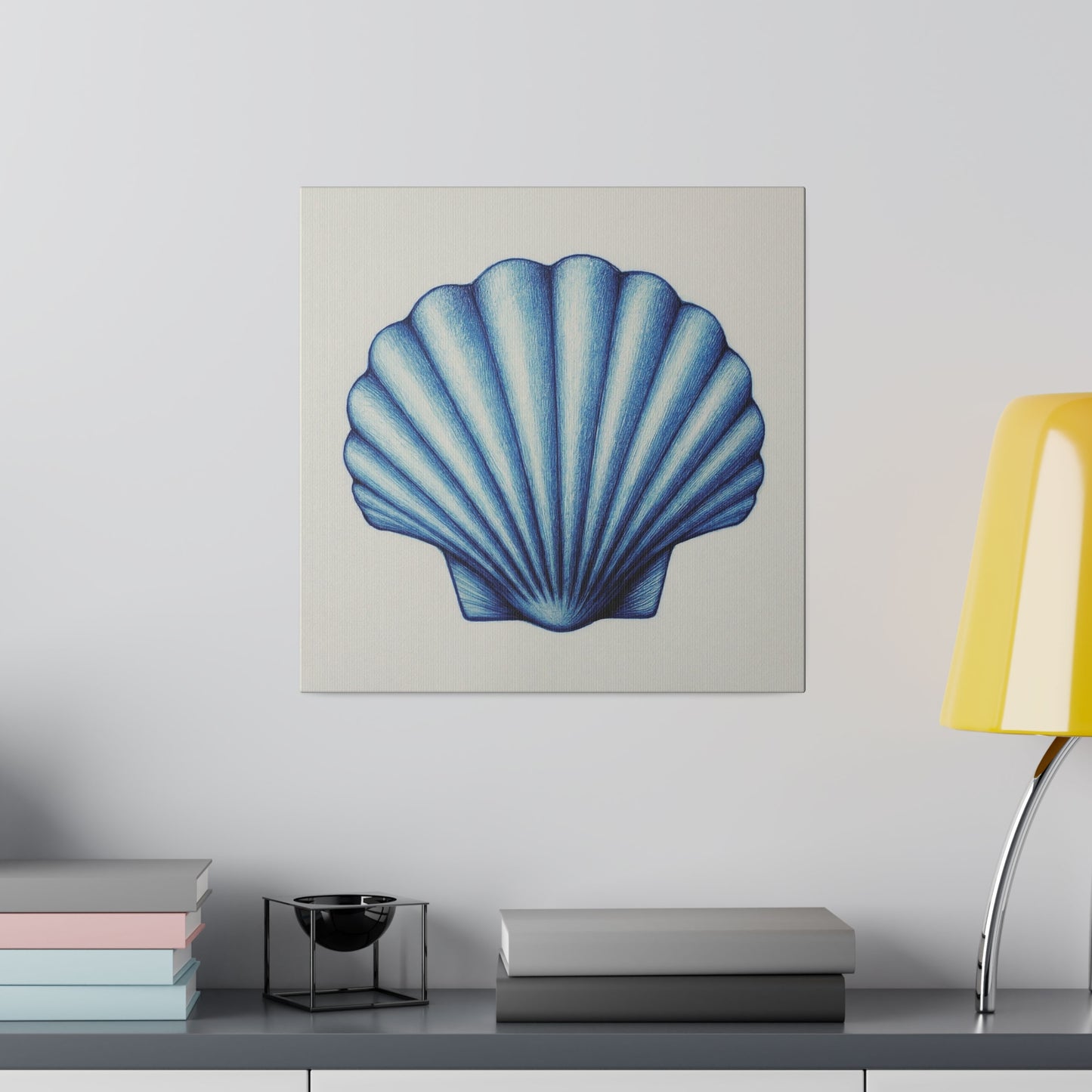 Pectin Seashell Canvas Print Wall Art Décor, Beach Décor