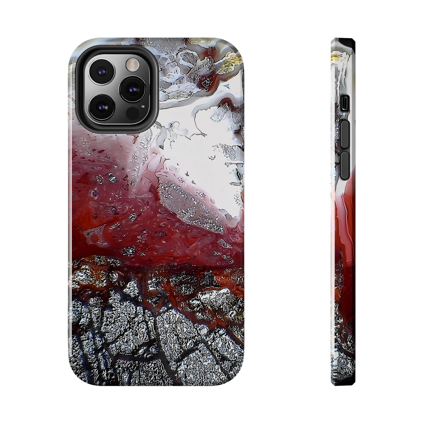 Laguna Lace Agate iPhone 12 Tough Phone Case