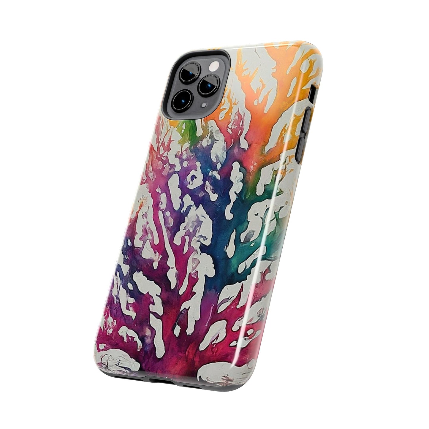 Water color Coral iPhone 11 Tough Phone Case